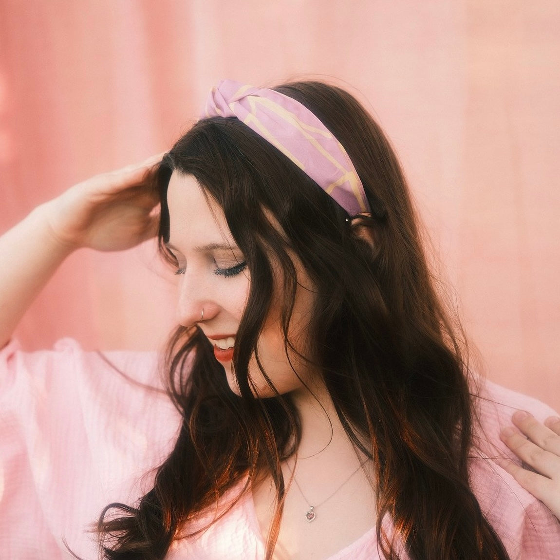 Katharina - Neon Muster Flieder/ Gelb