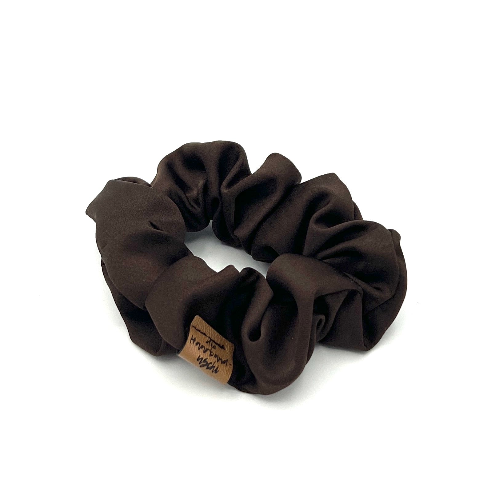 Scrunchie Satin chocolat brown