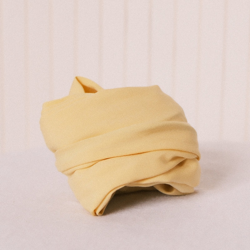 Drahthaarband Schmal - Soft Touch Butteryellow
