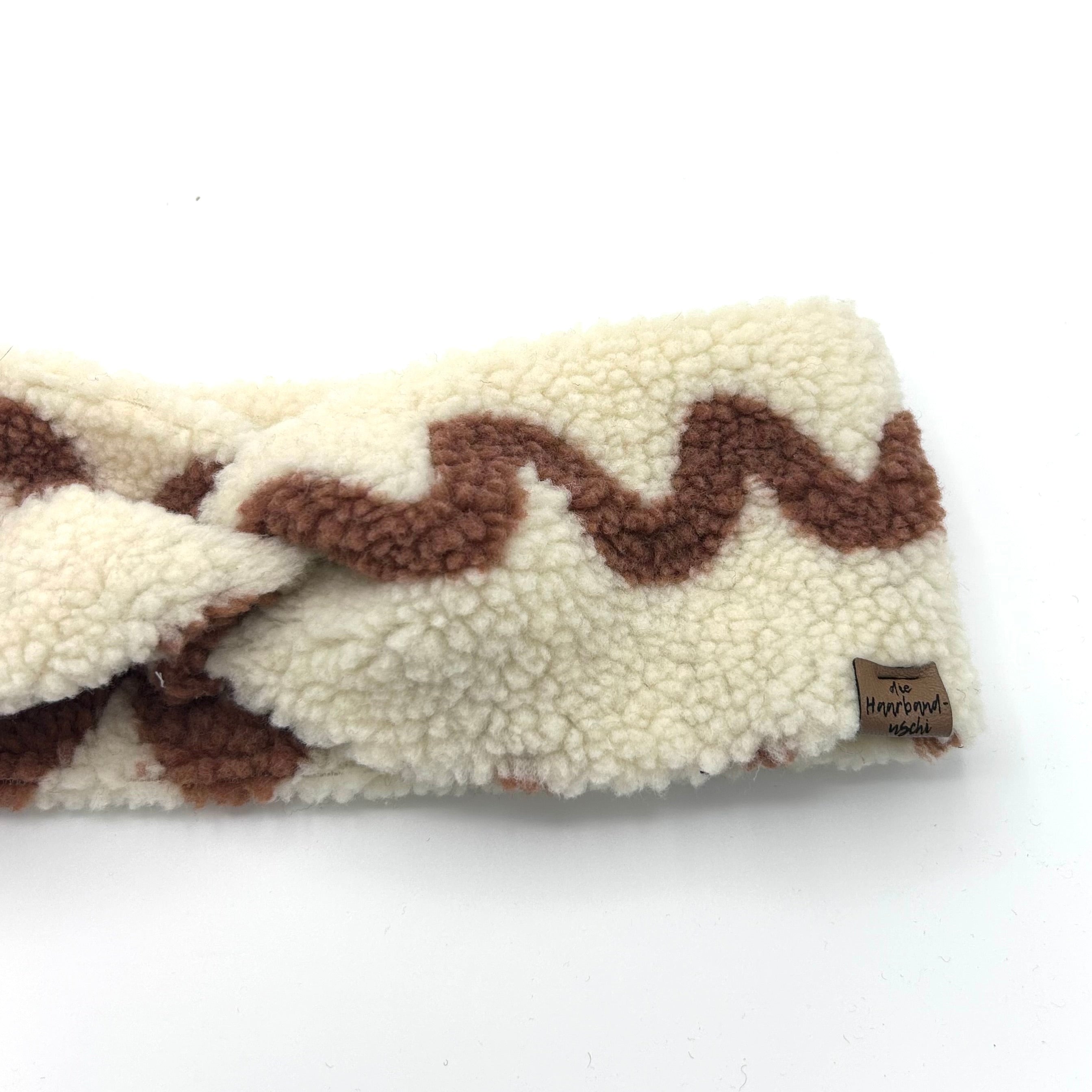 Basic Haarband - Teddy Wave Rost Braun