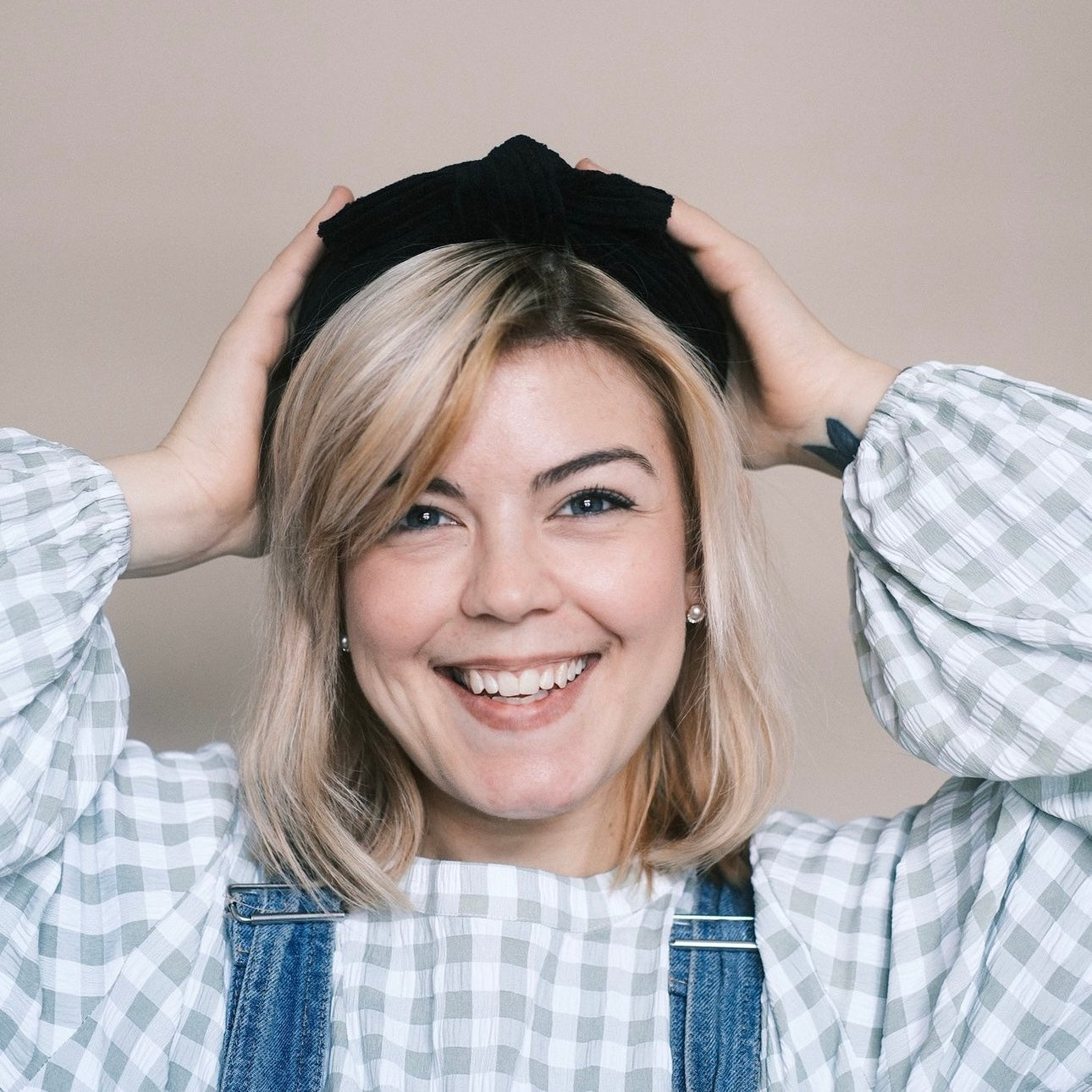 Heidi 4 in 1 Schwarz Haarreif Schleife