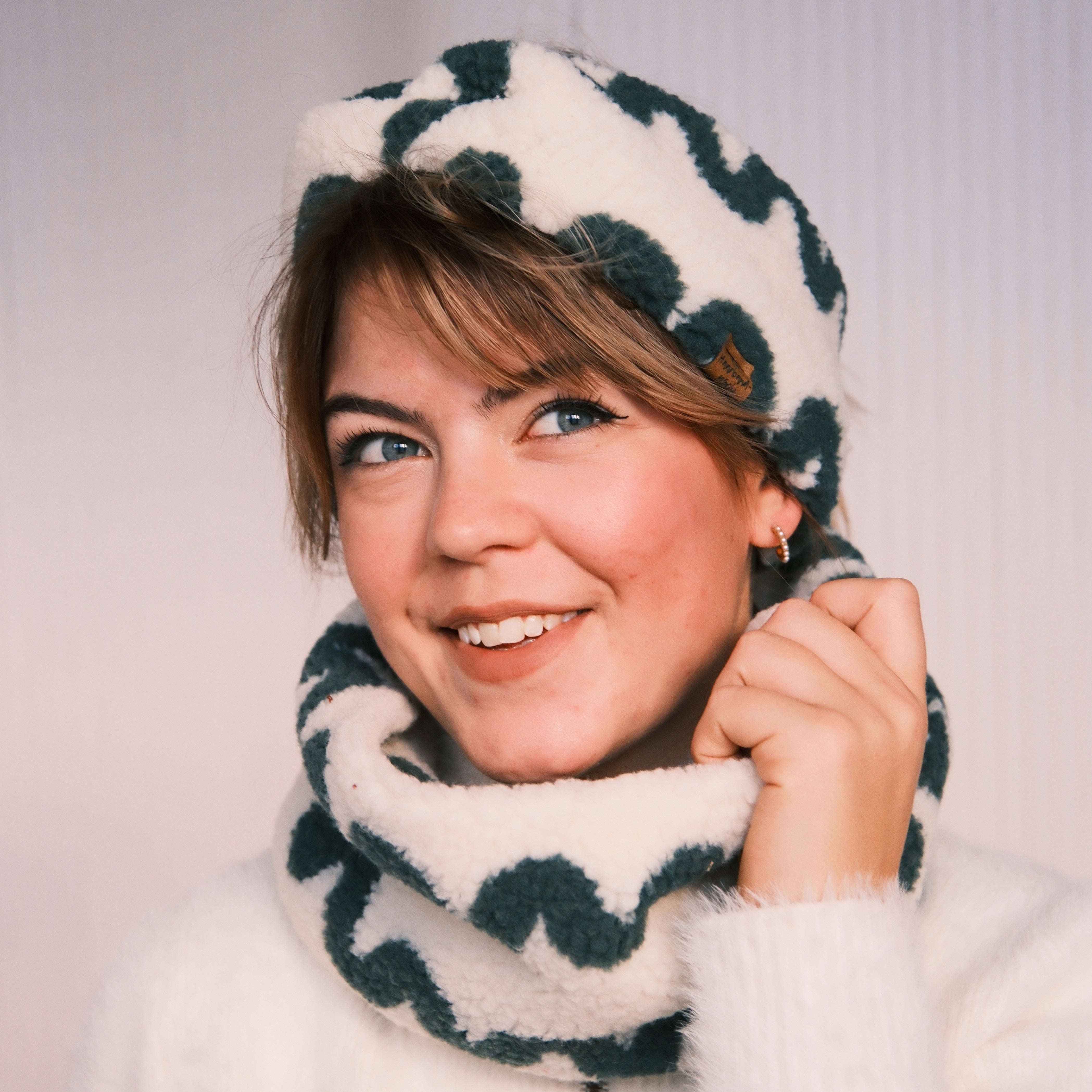 Loop - Teddy Wave Dunkelgrün