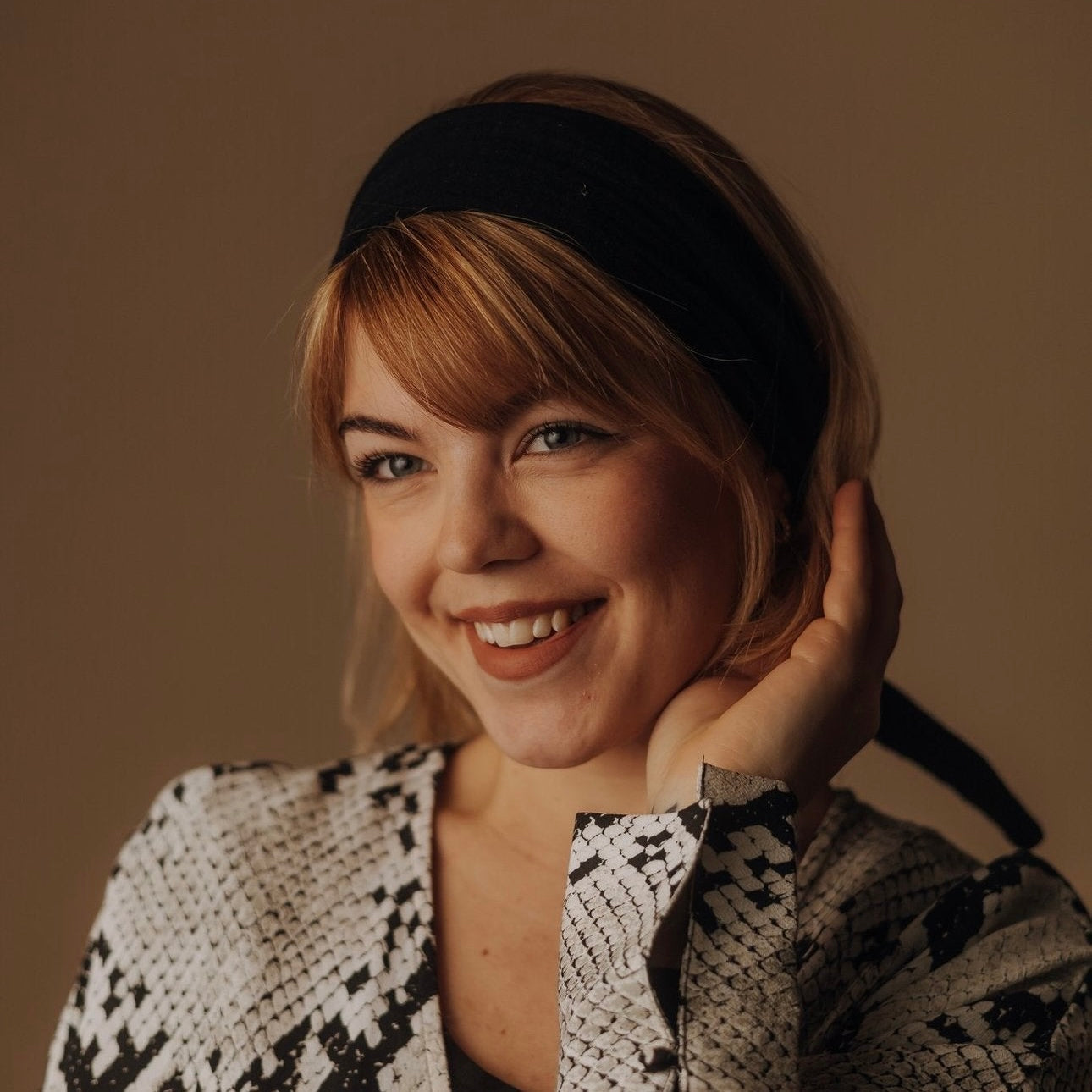 Drahthaarband Musselin schwarz