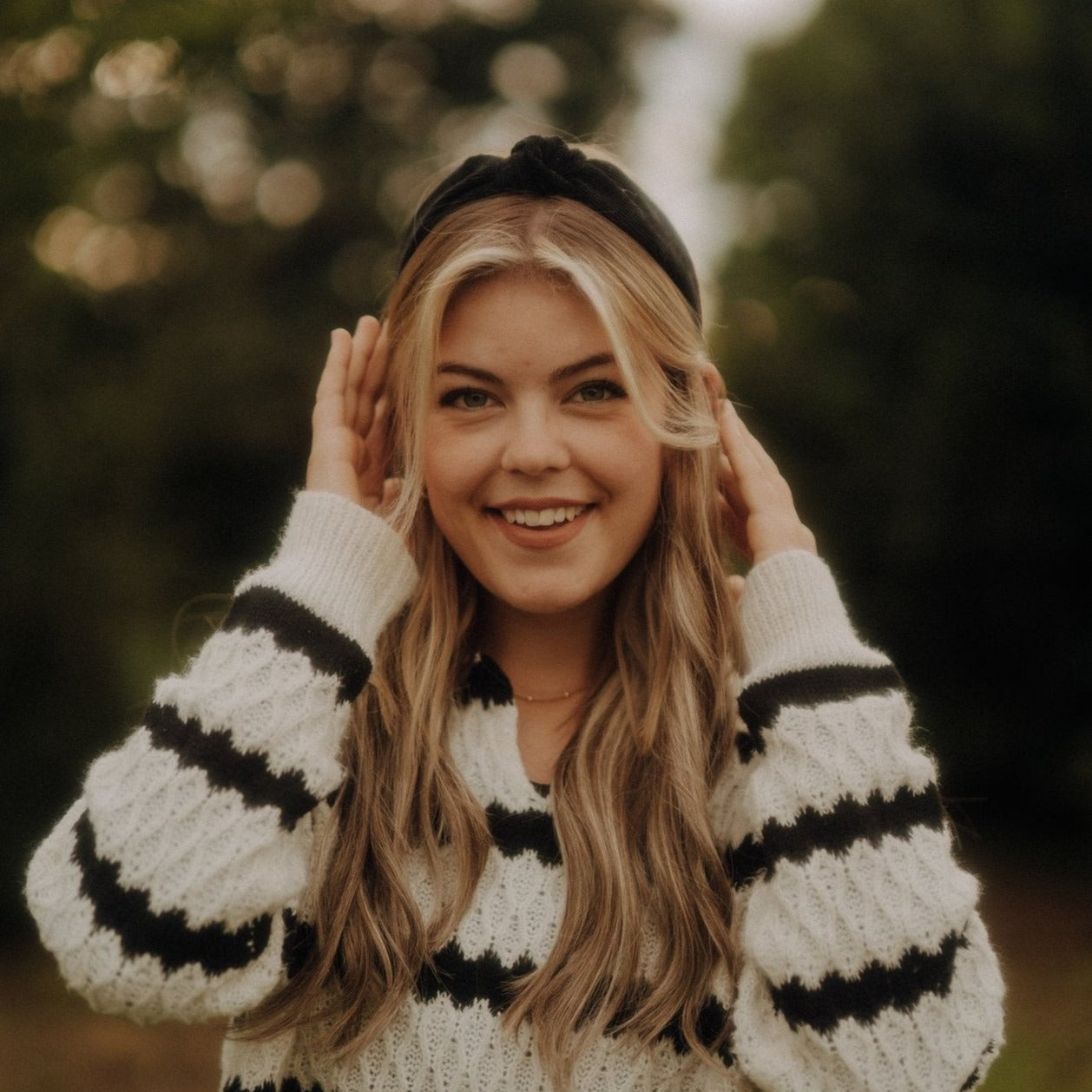 Milla - schwarz KNOTEN Haarreif