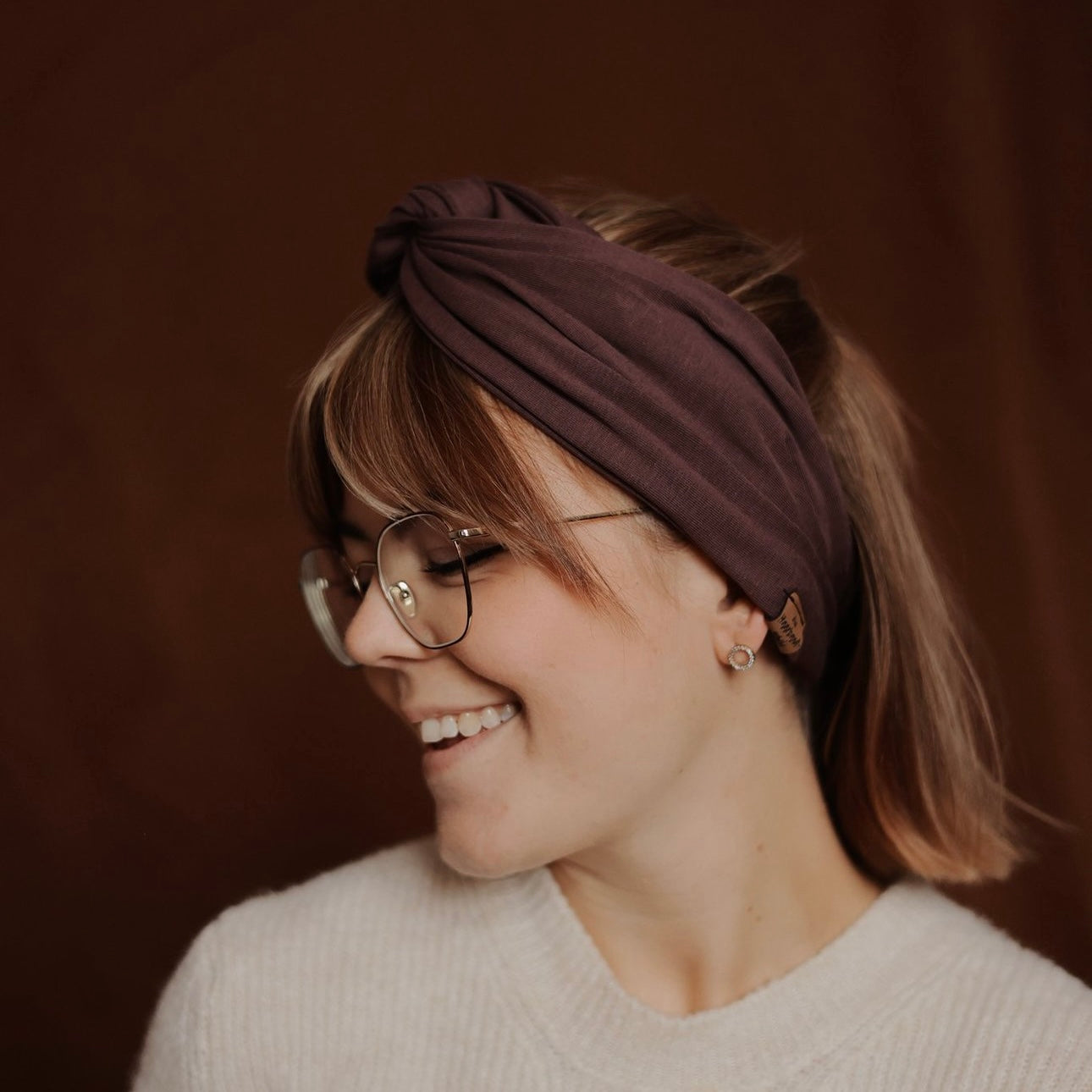 Drahthaarband breit - Mauve