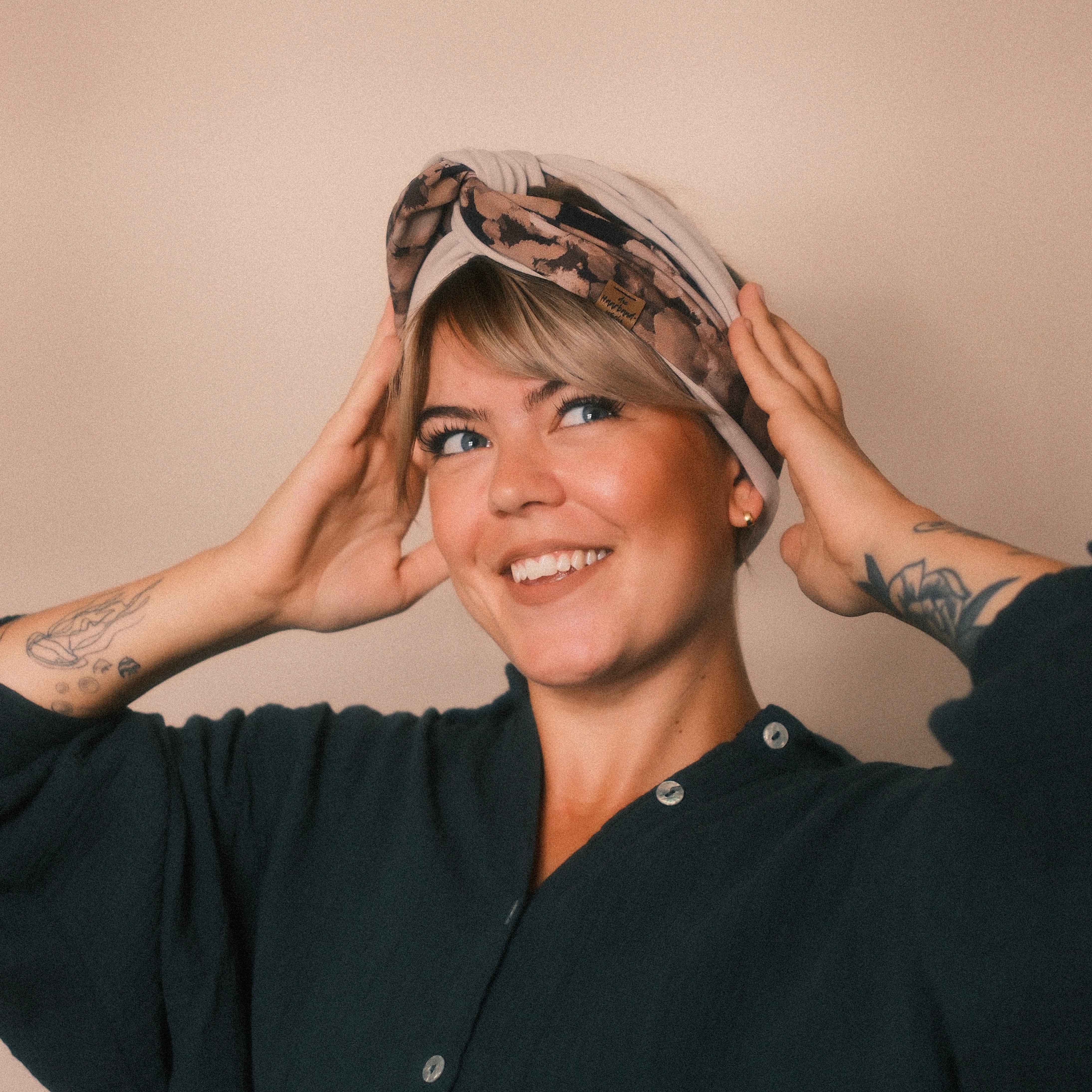 Drahthaarband 2 Seiten - Mocca