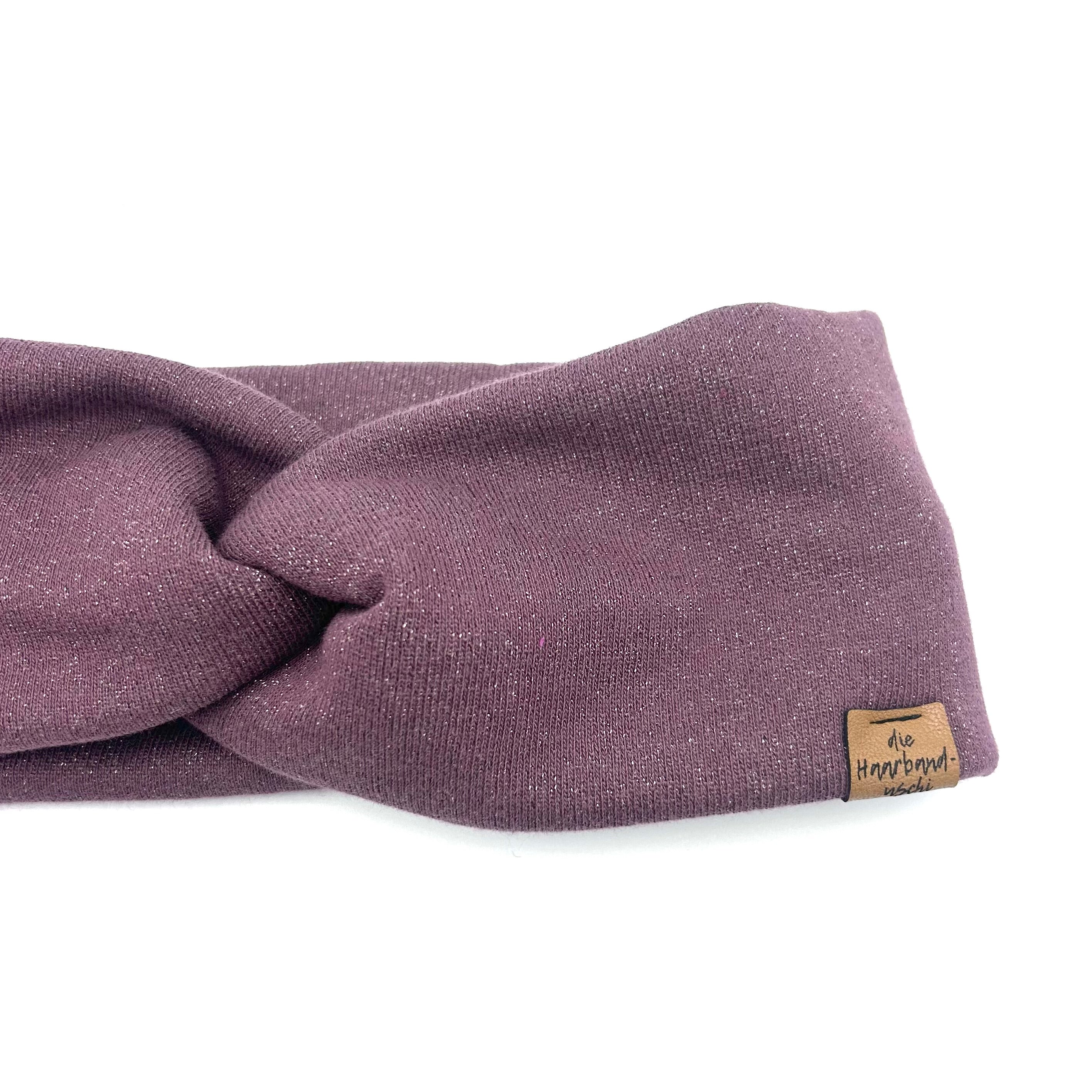 Basic Haarband - Glitzer Lila