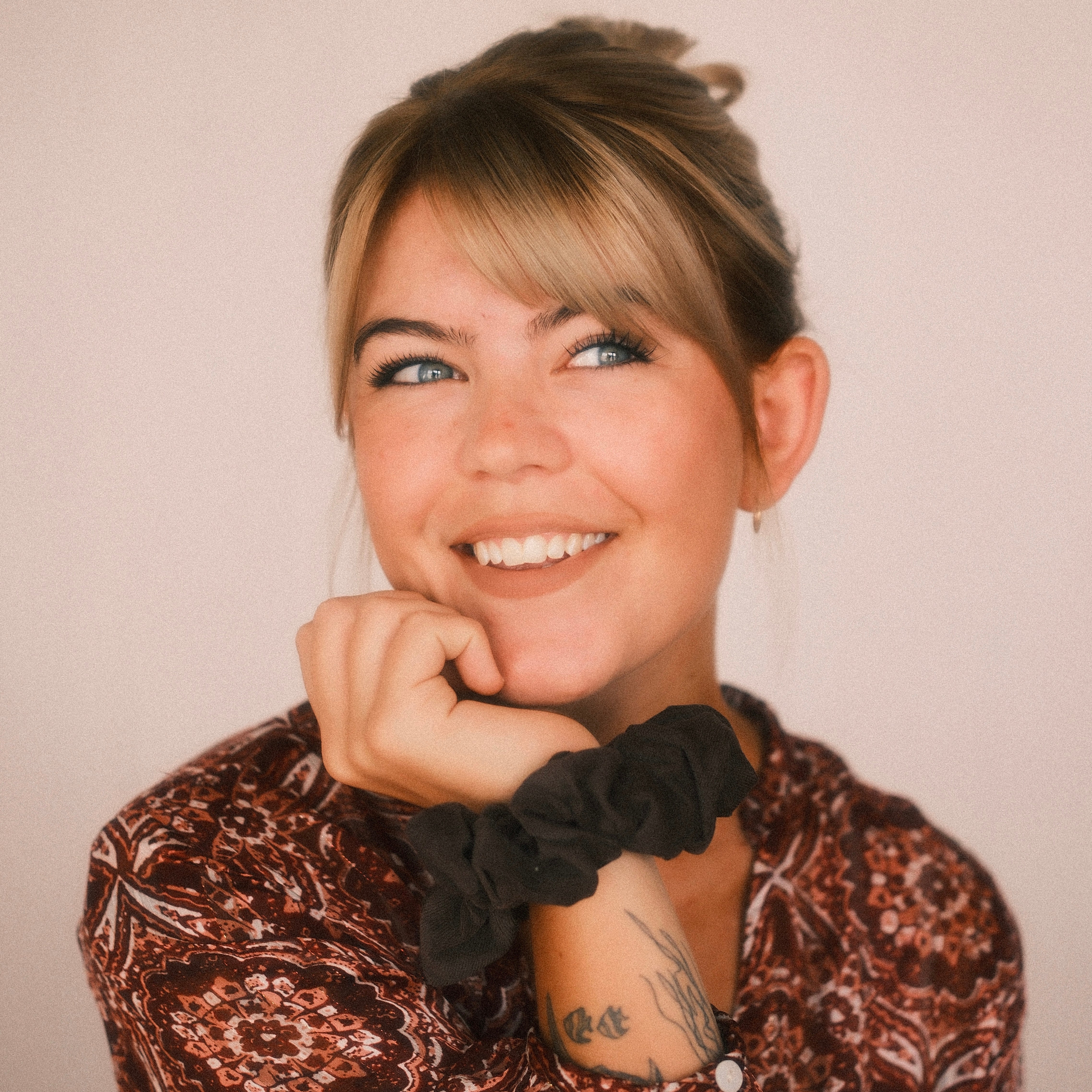 Scrunchie - Feincord Schokobraun