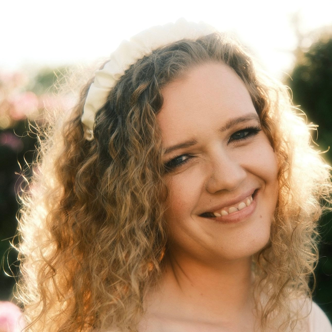 Ronja - Wedding Creme - Haarreif gerafft