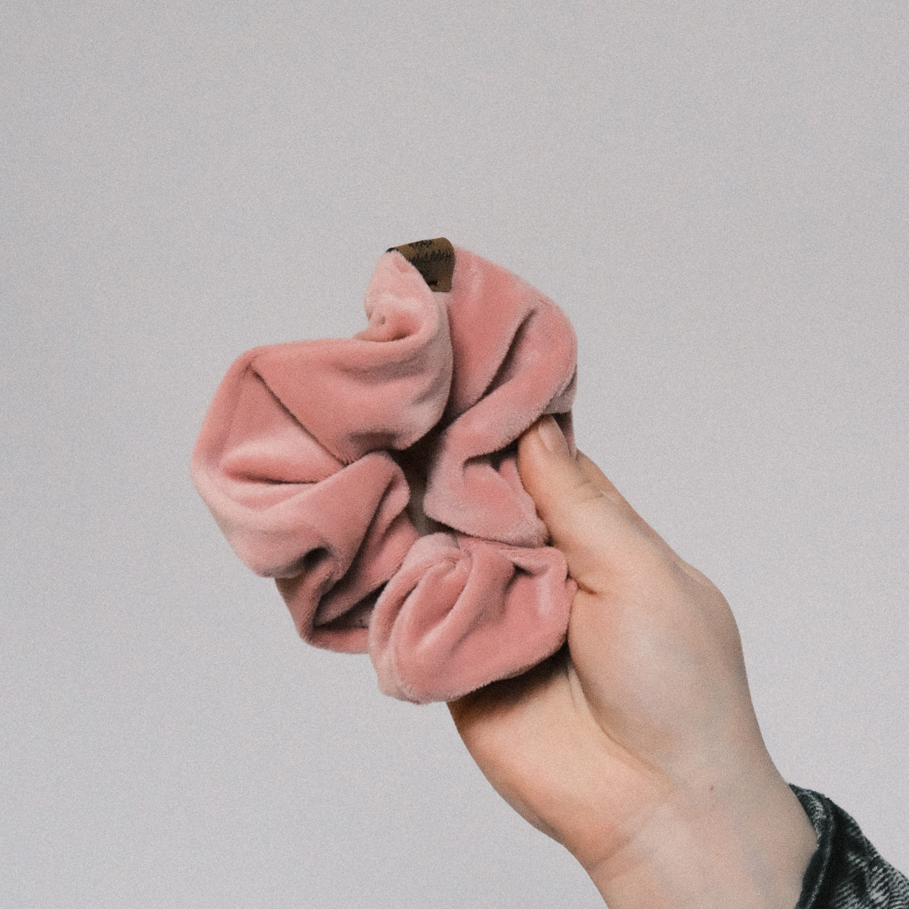 Scrunchie - Samt Puderrosa