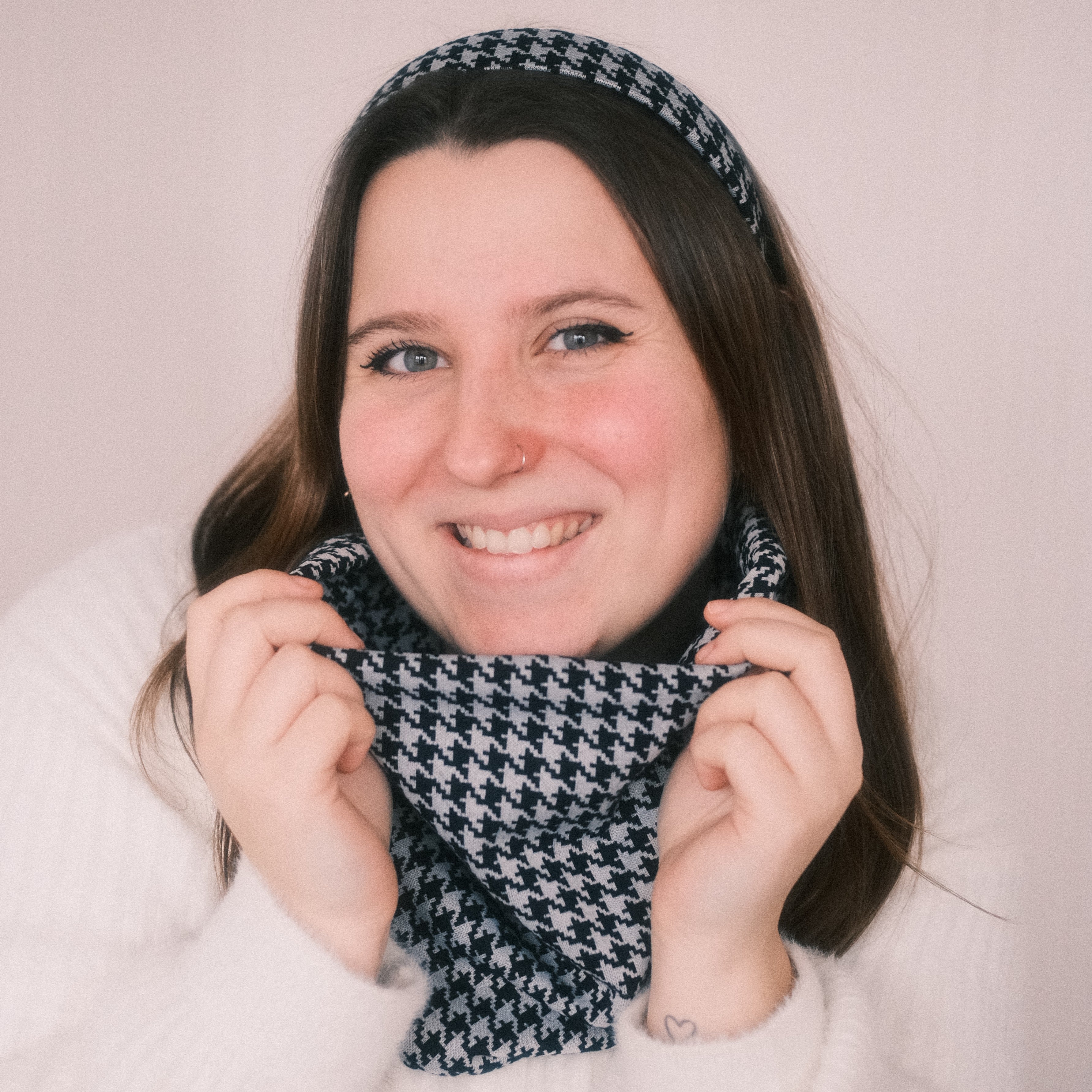 Anne - Hahnentritt Schwarz/Weiß