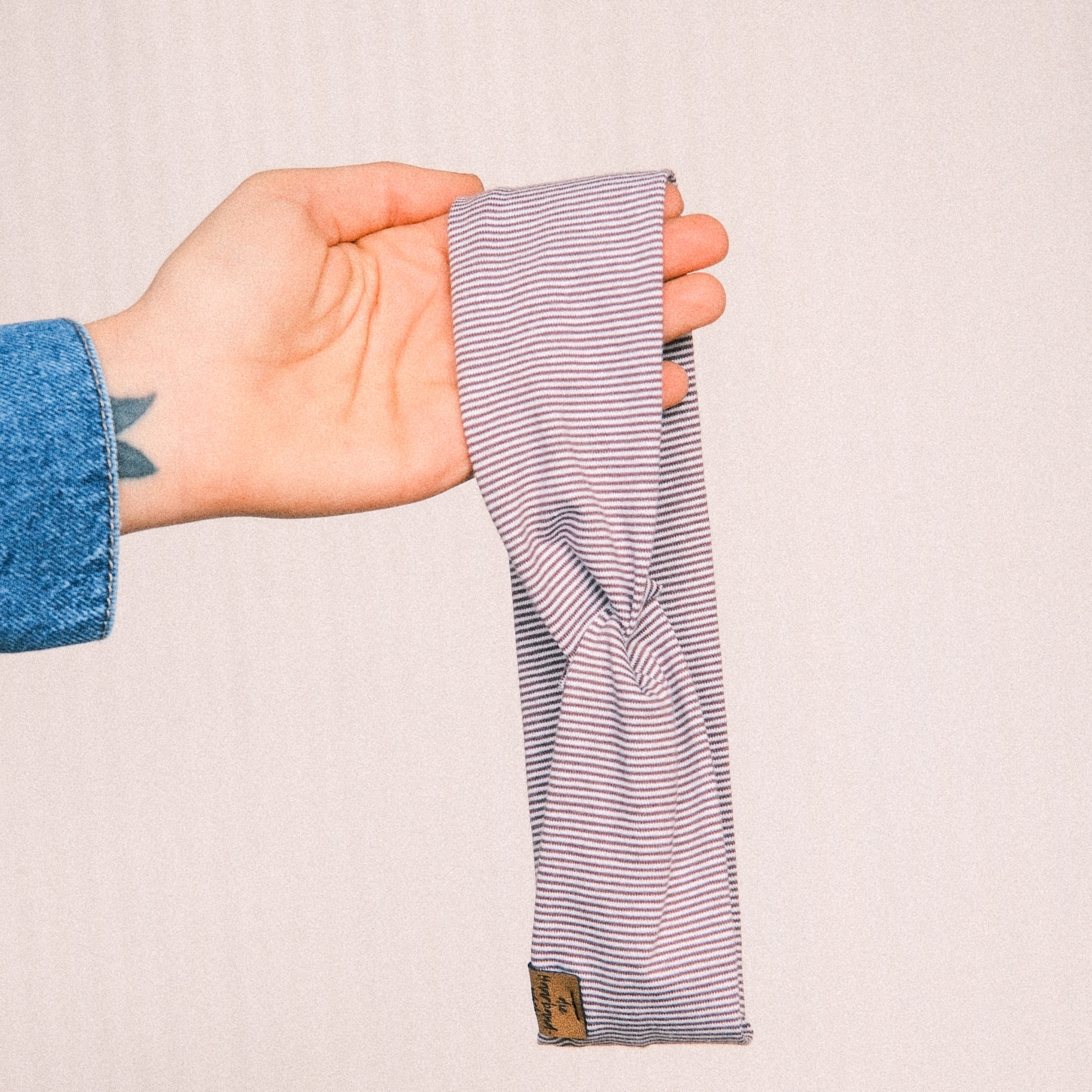 Basic Haarband - gestreift Beere
