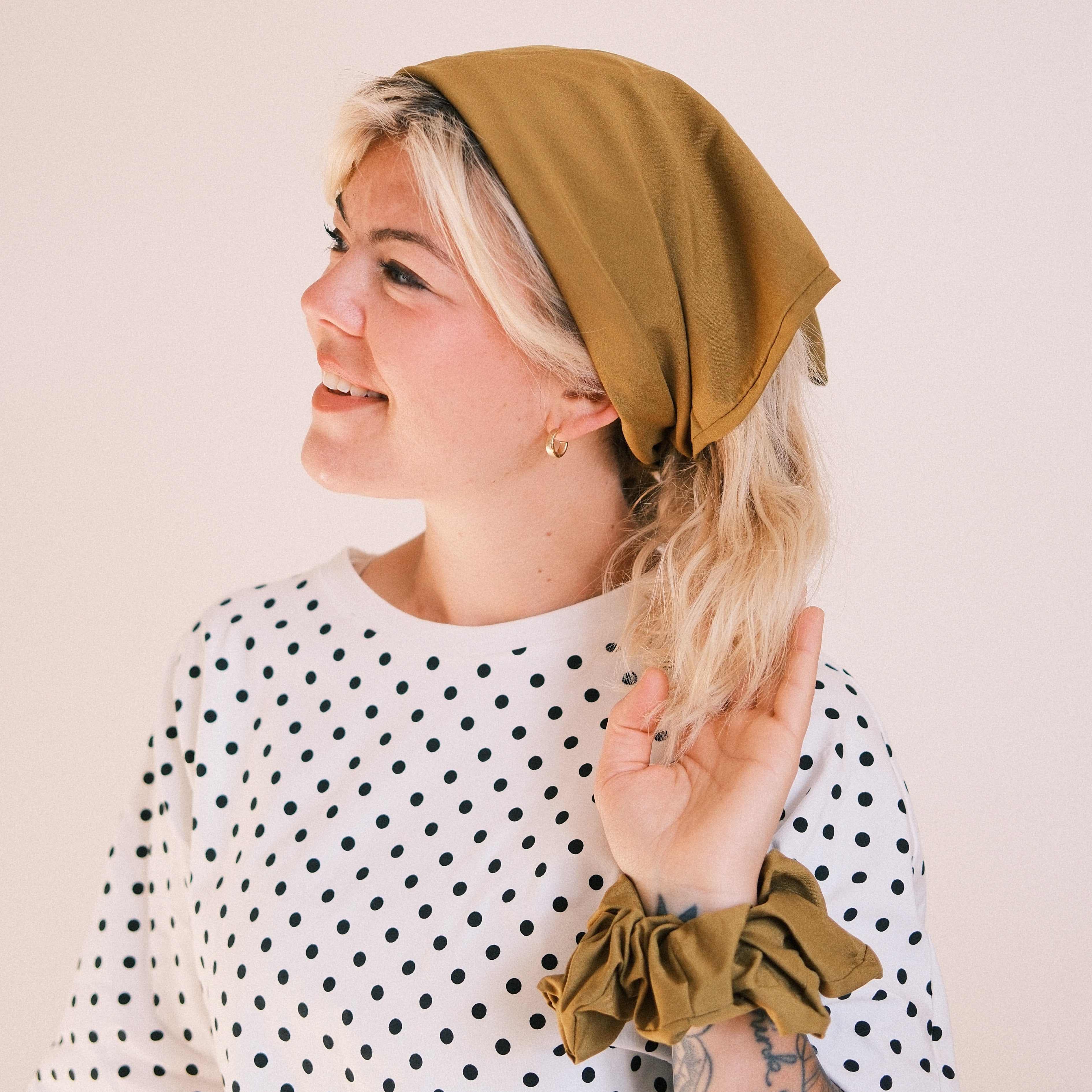 Bandana - soft touch Olivegrün