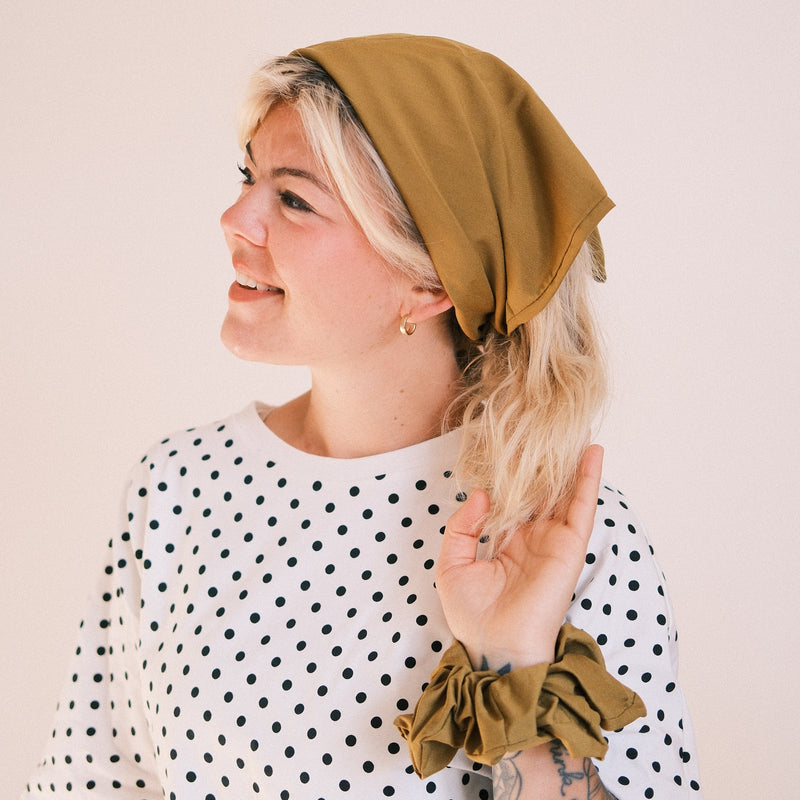 Bandana - Soft Touch Olivegrün