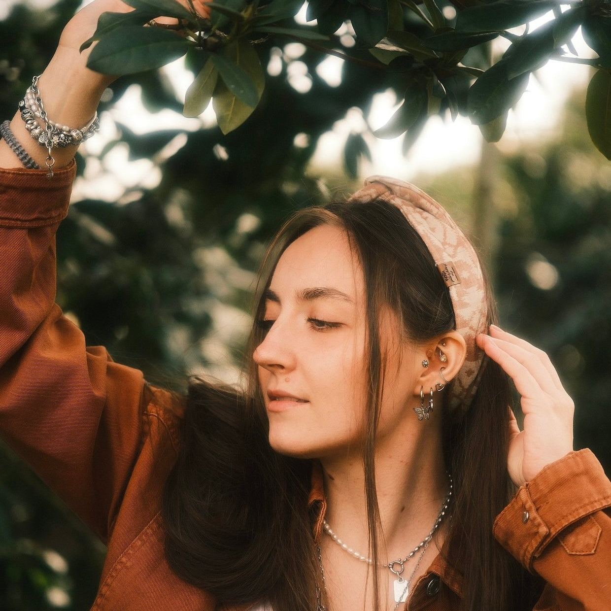 Drahthaarband Ethno rosé