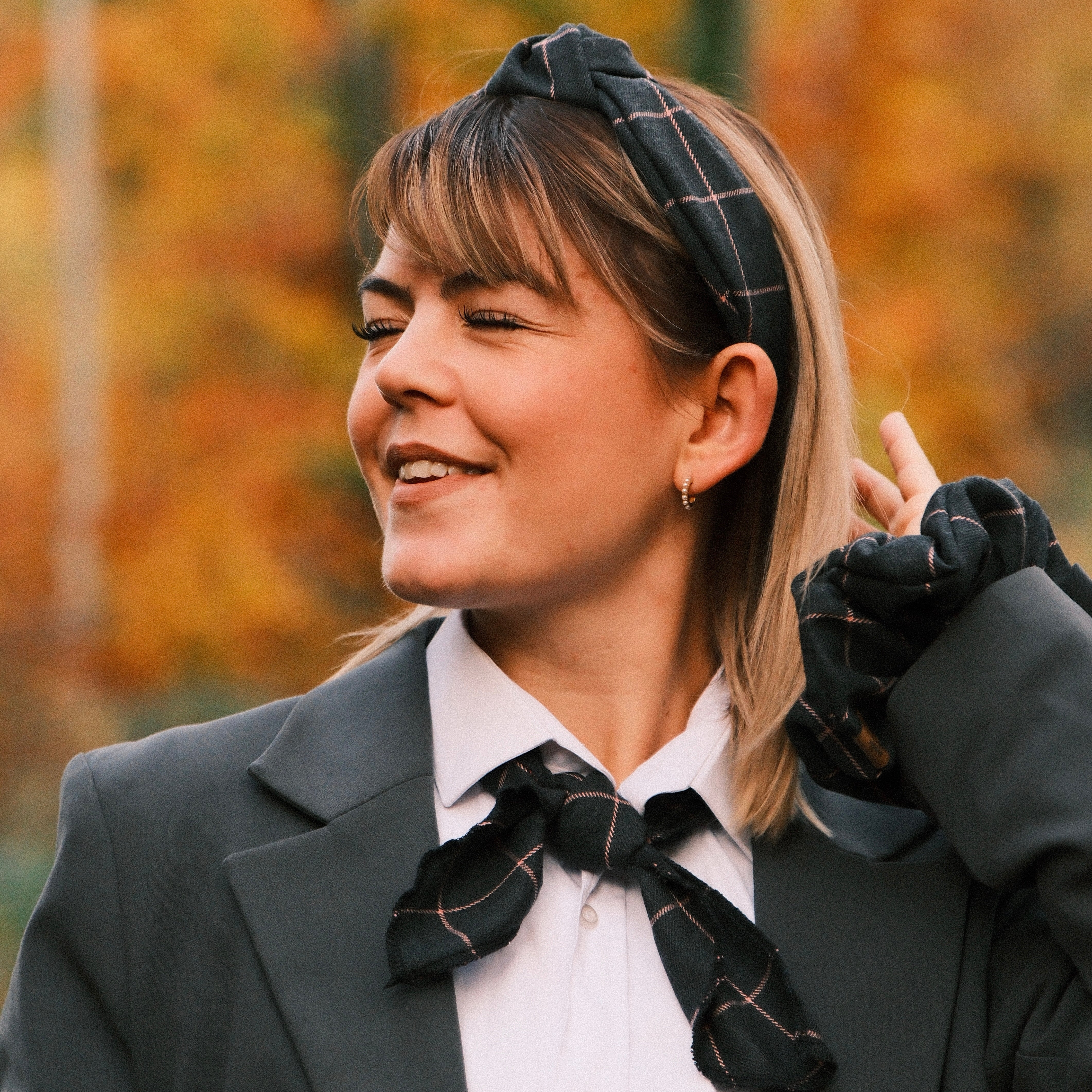 Big Scrunchie - XOXO Grau/Rosa