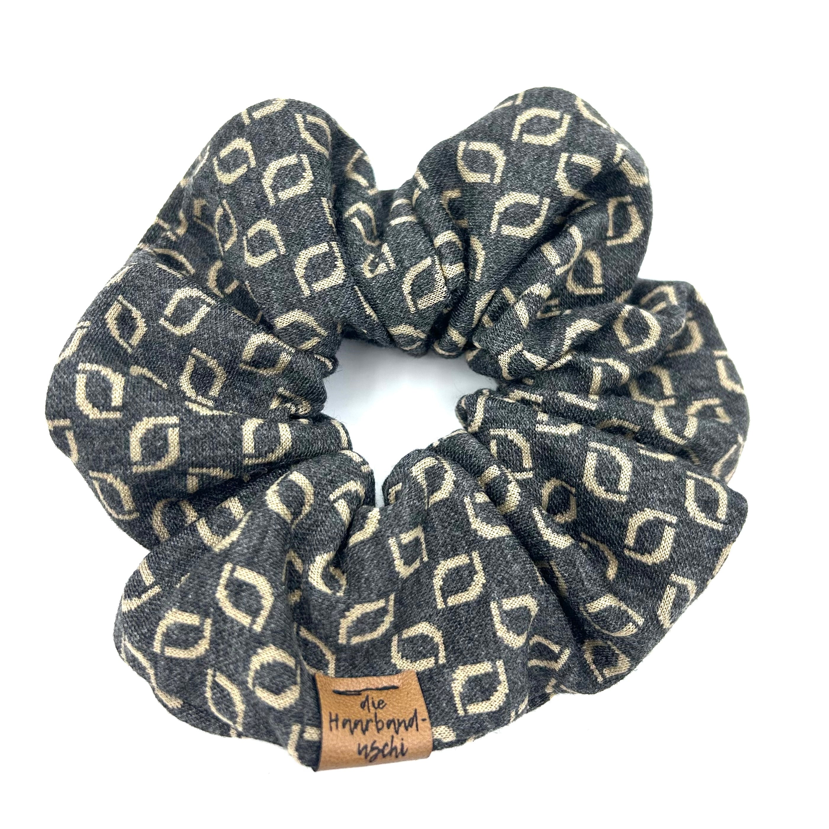 Big Scrunchie - Geo Anthrazit