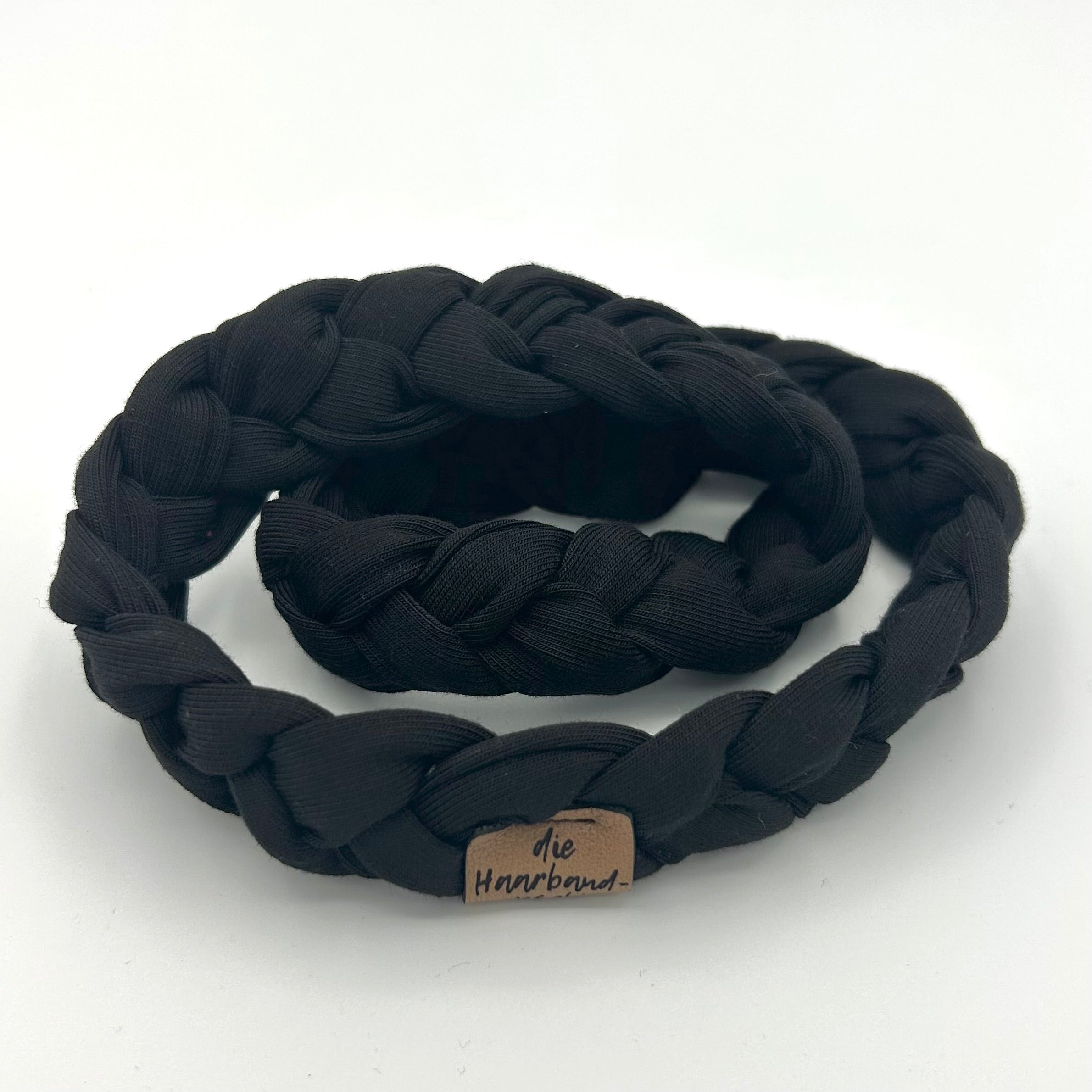 Haarband geflochten schwarz