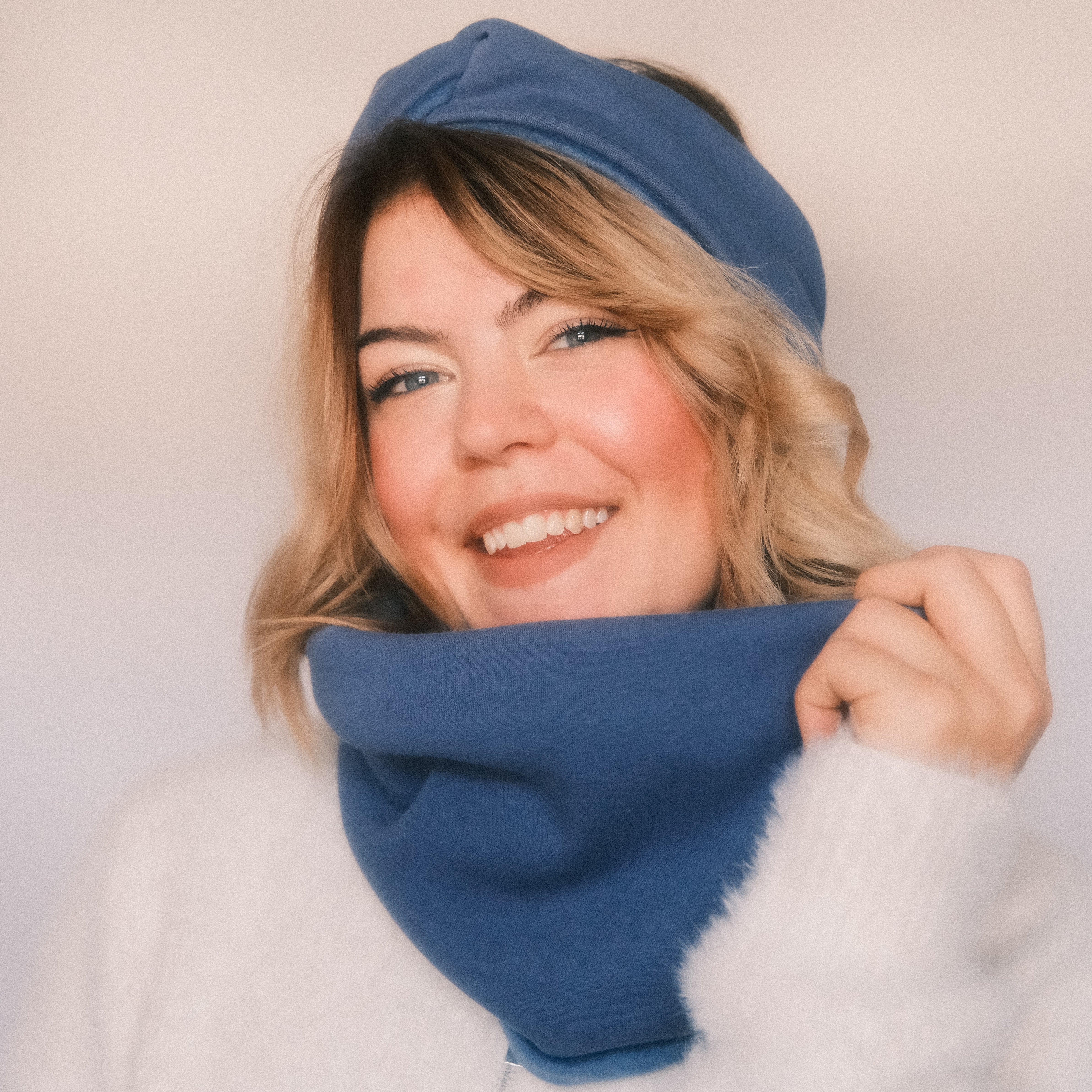 Loop - Samt gefüttert Blau