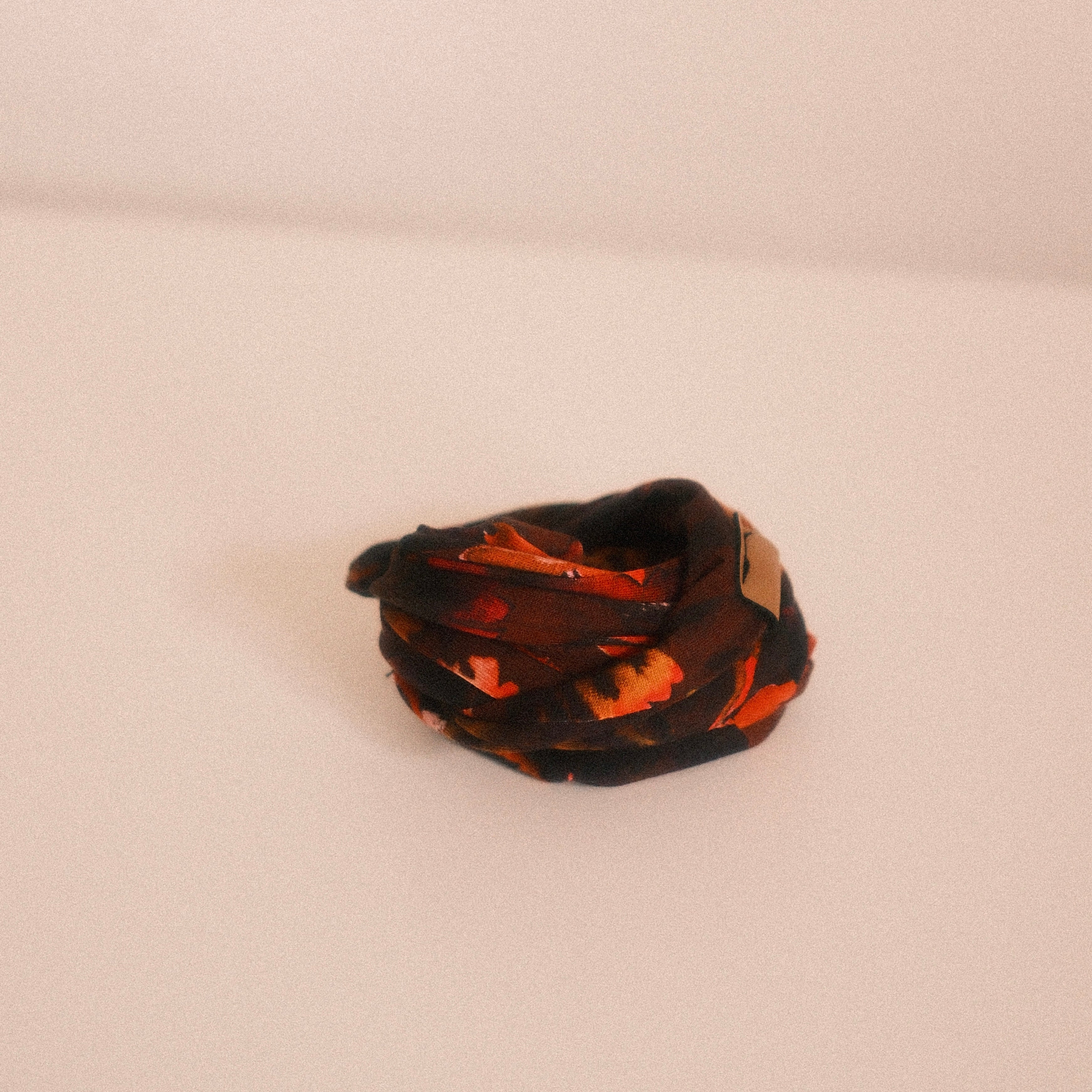 Drahthaarband schmal - Herbstzauber Orange