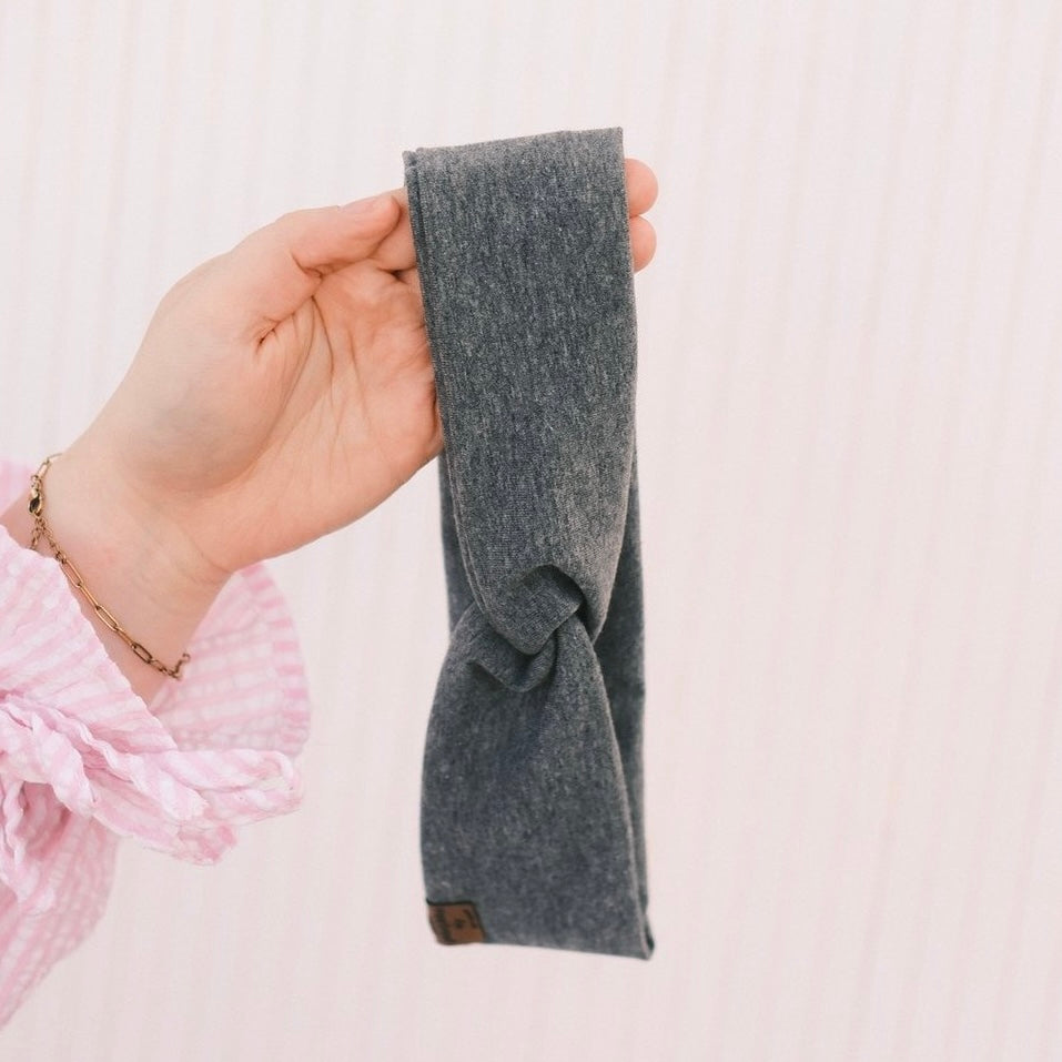 Basic Haarband - grau schmal