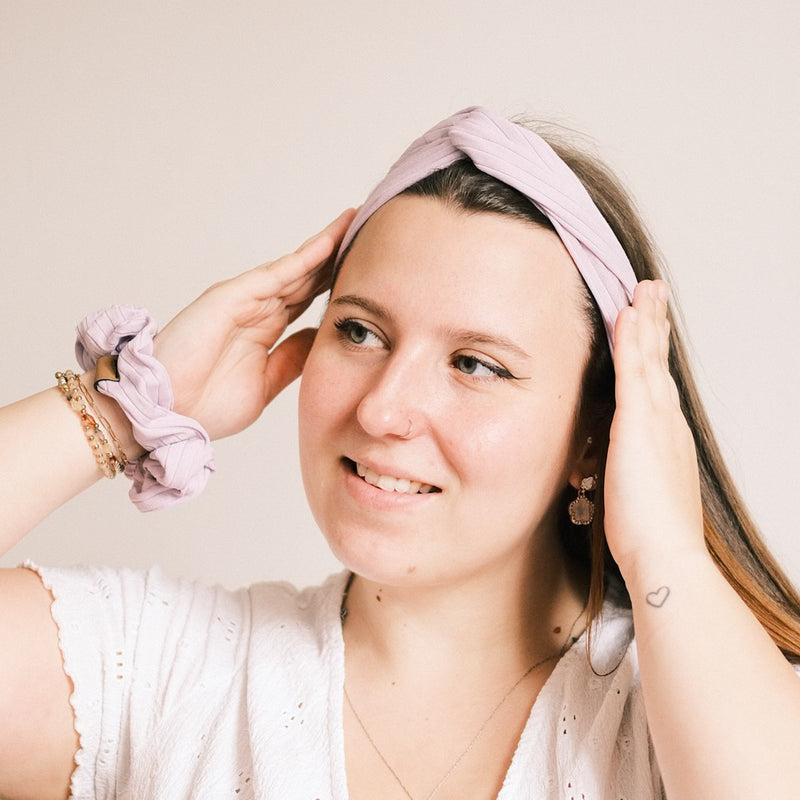 Scrunchie - Sporty Rib Flieder