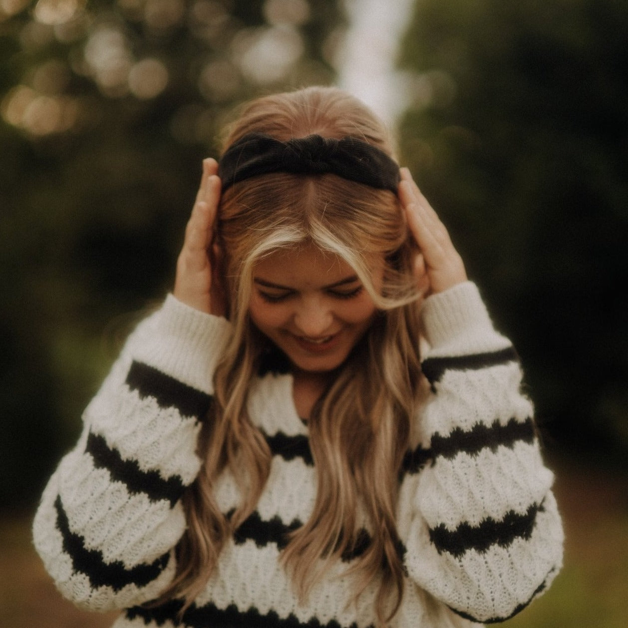 Milla - schwarz KNOTEN Haarreif