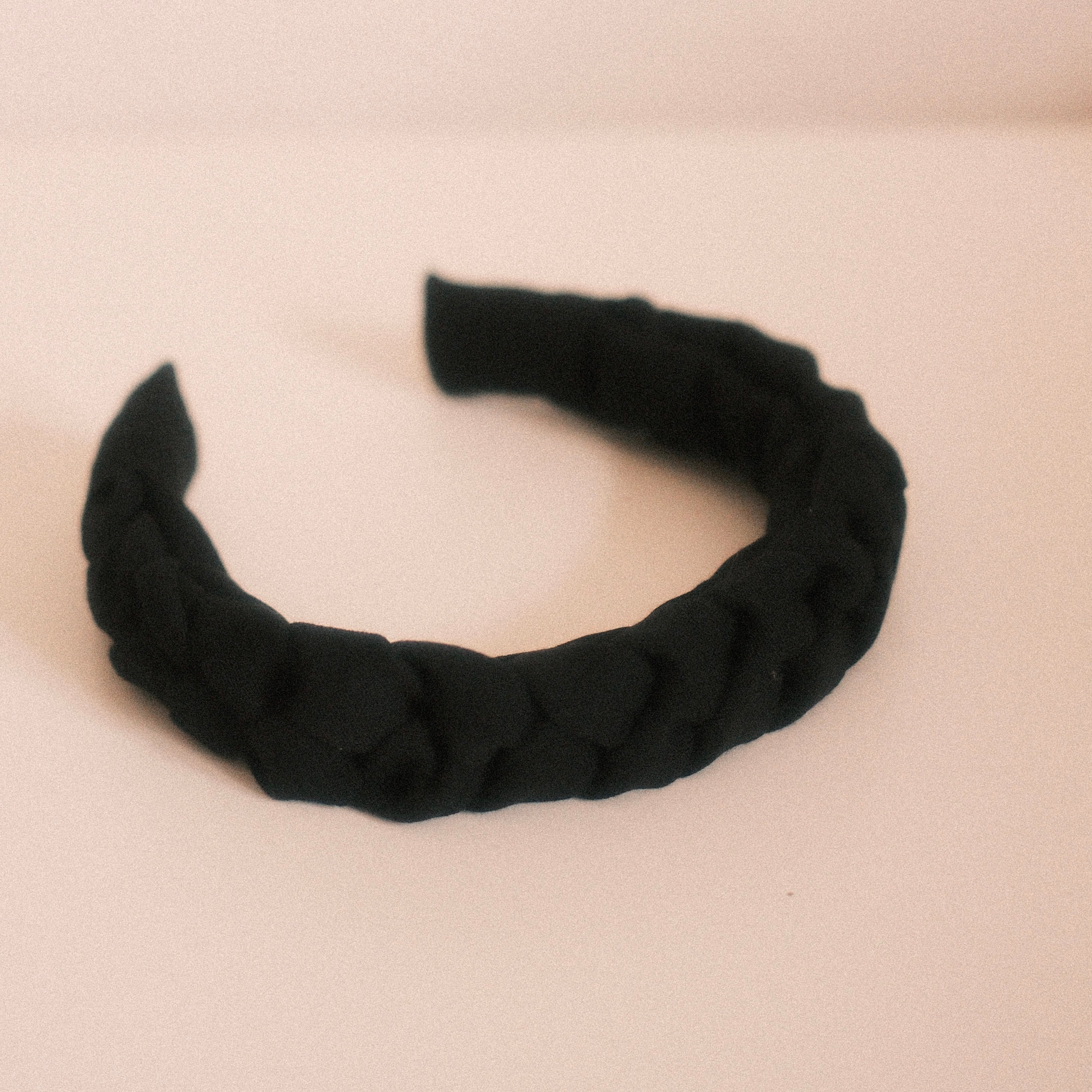 Luise - Haarreif geflochten Schwarz Onyx