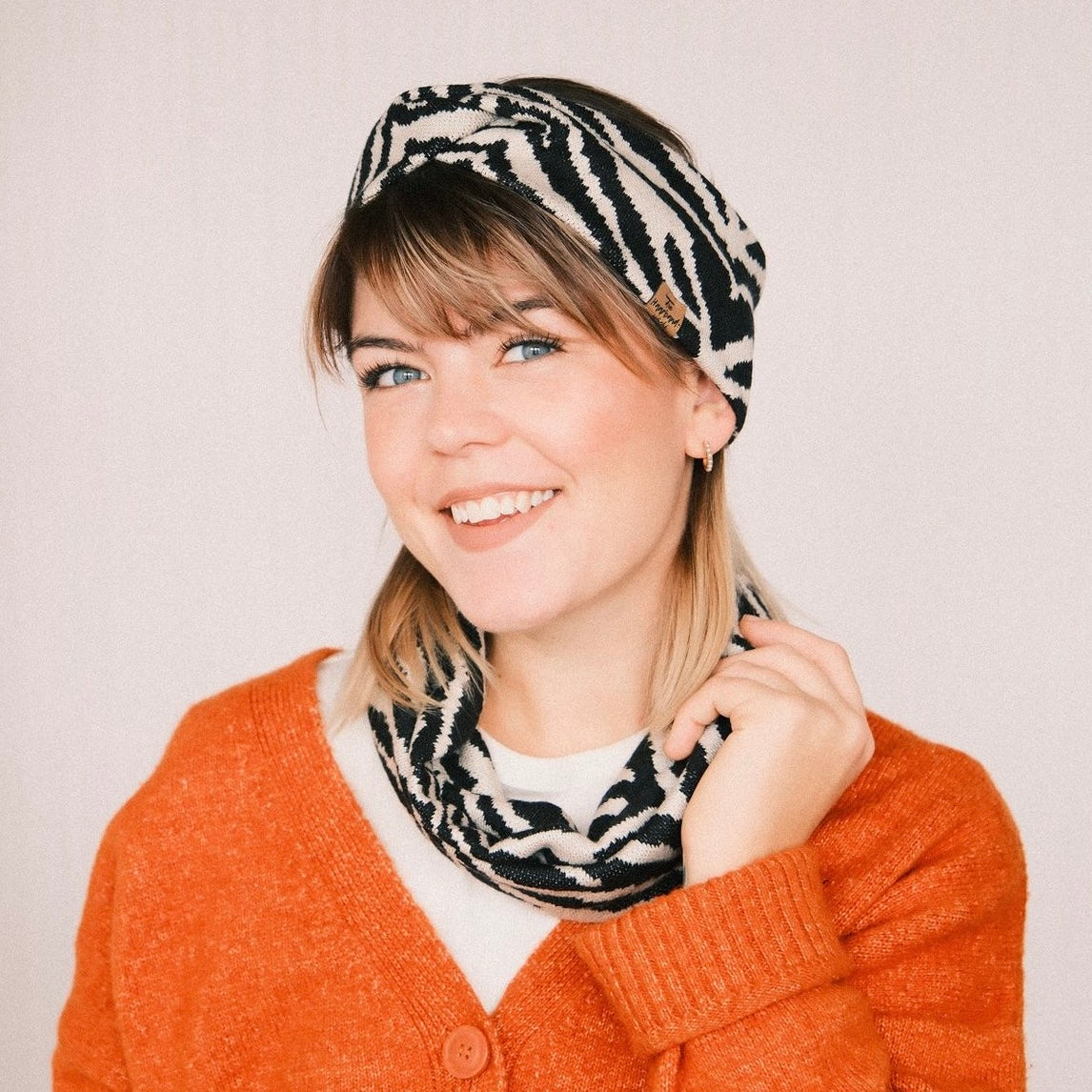 Basic Stirnband - Zebra