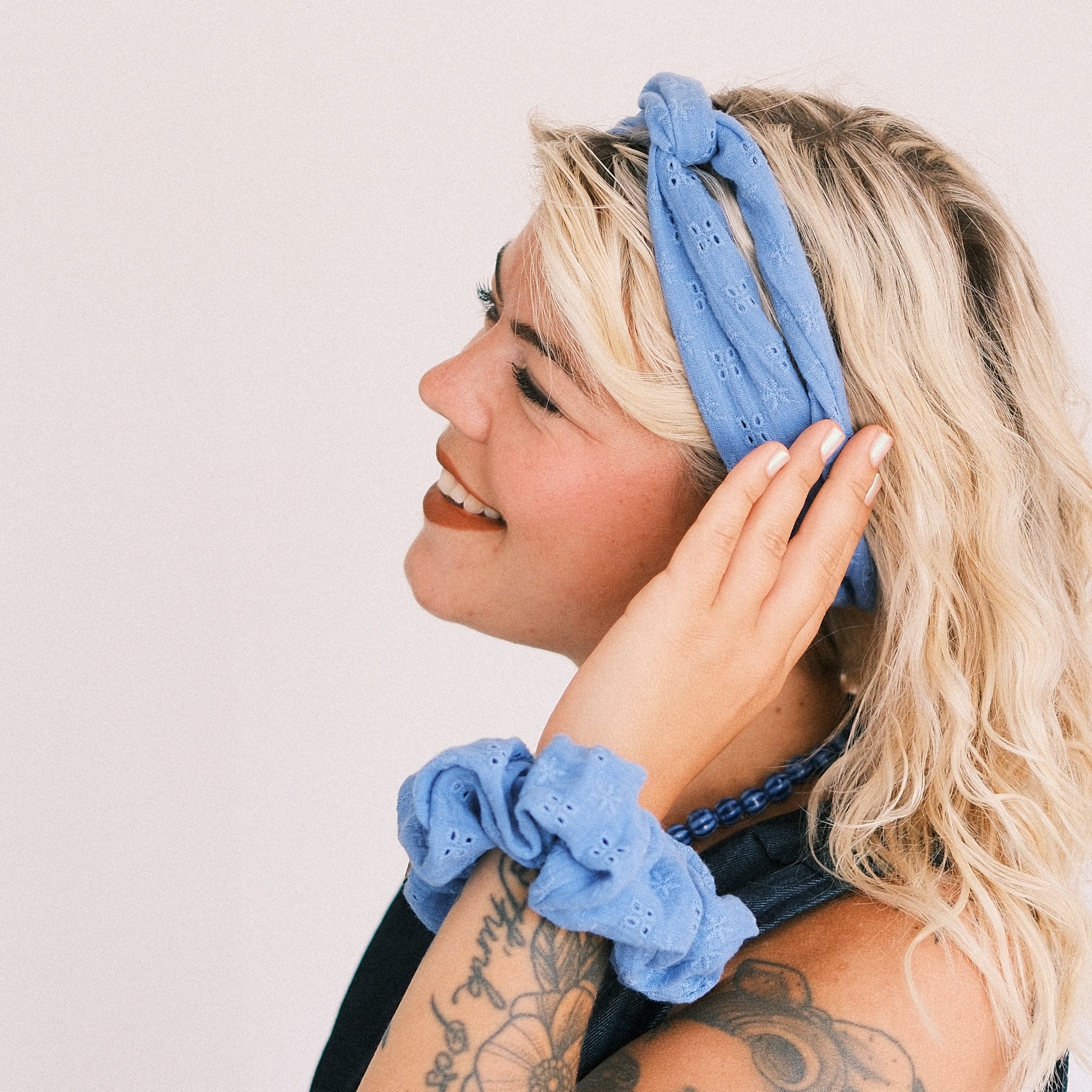 Big Scrunchie - Cotton Dream Blau