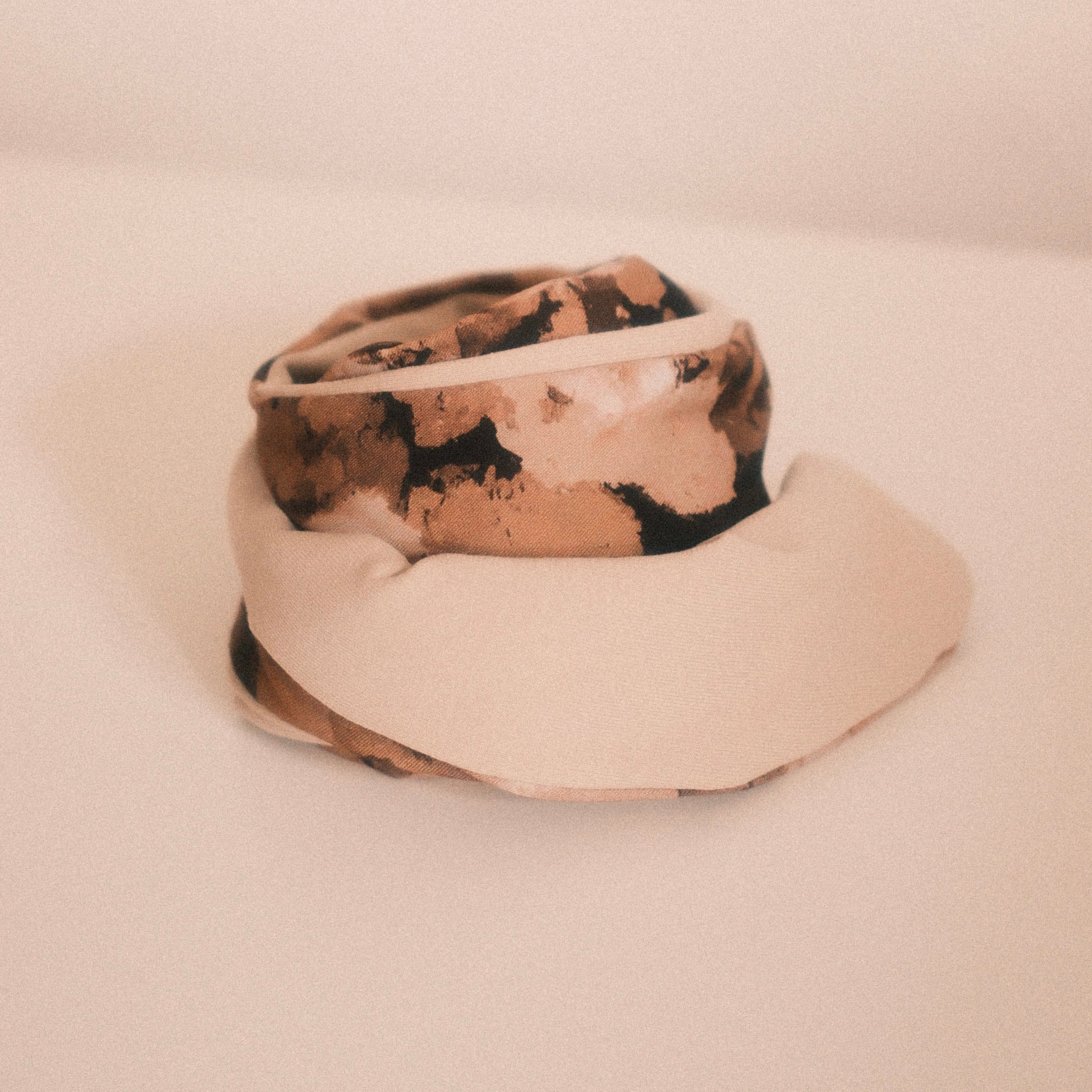 Drahthaarband 2 Seiten - Mocca