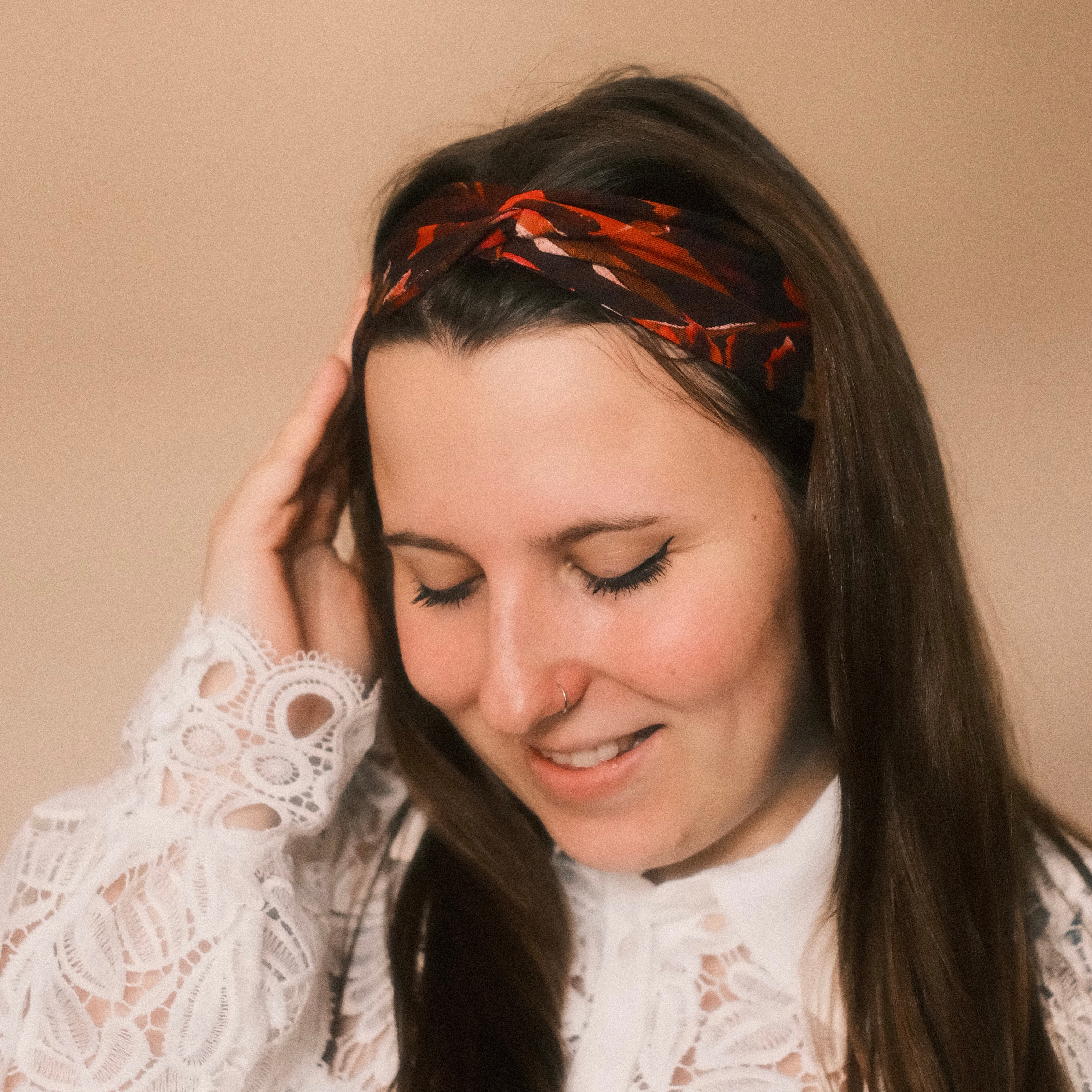 Basic Haarband - Herbstzauber Orange