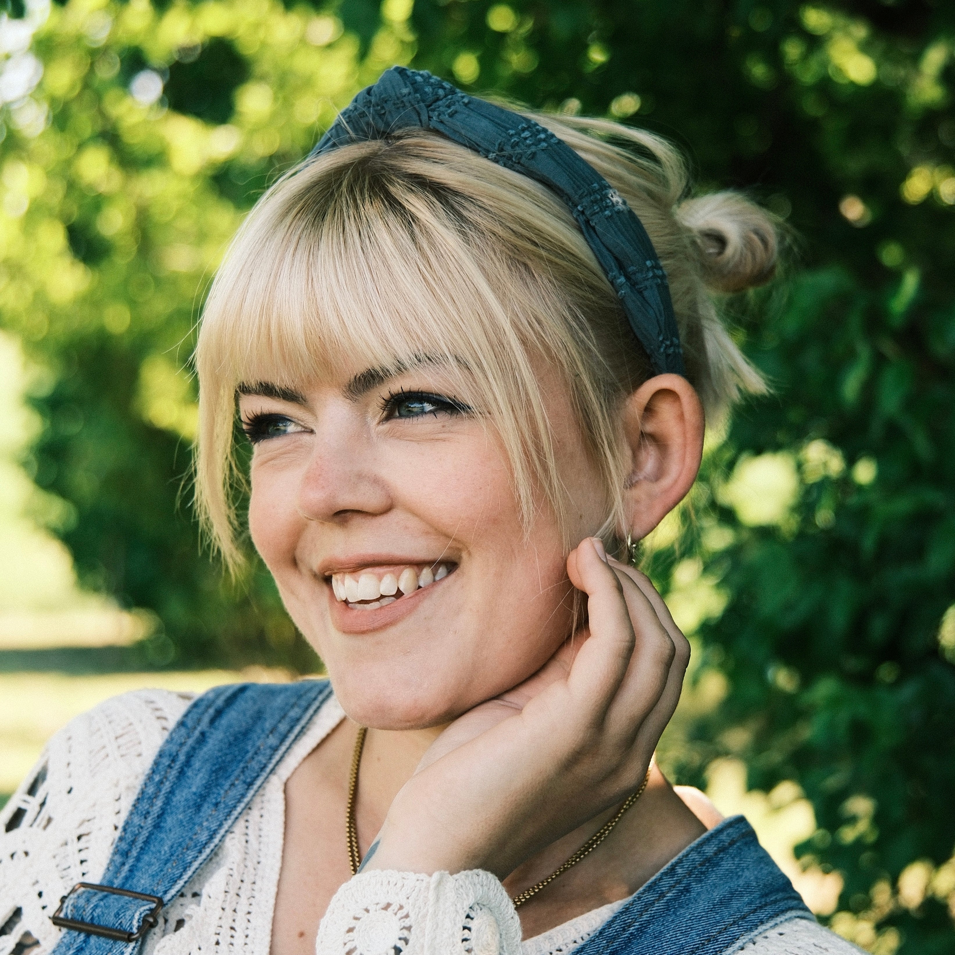 Lilly - gerafft dunkel Petrol