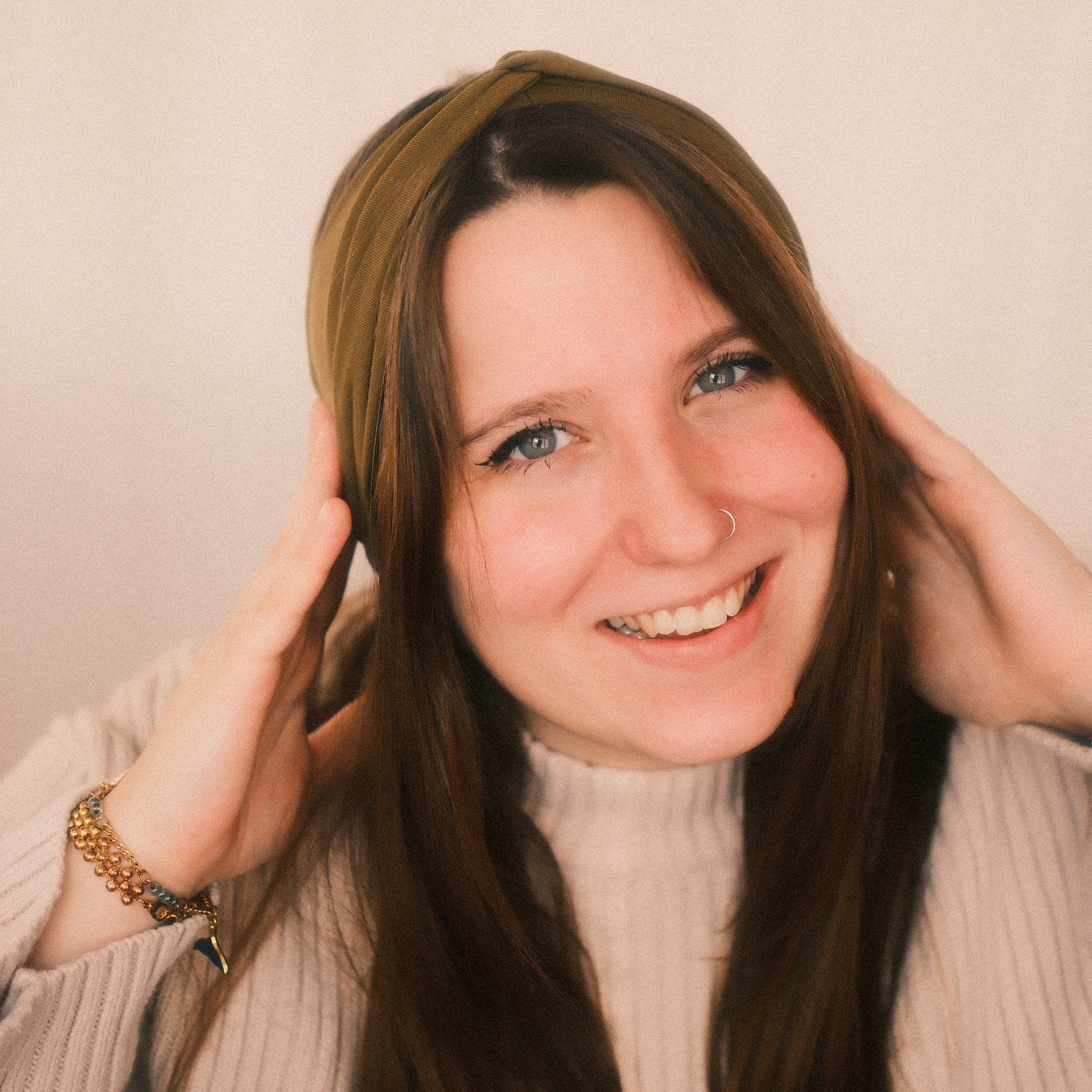 Basic Haarband - Khaki