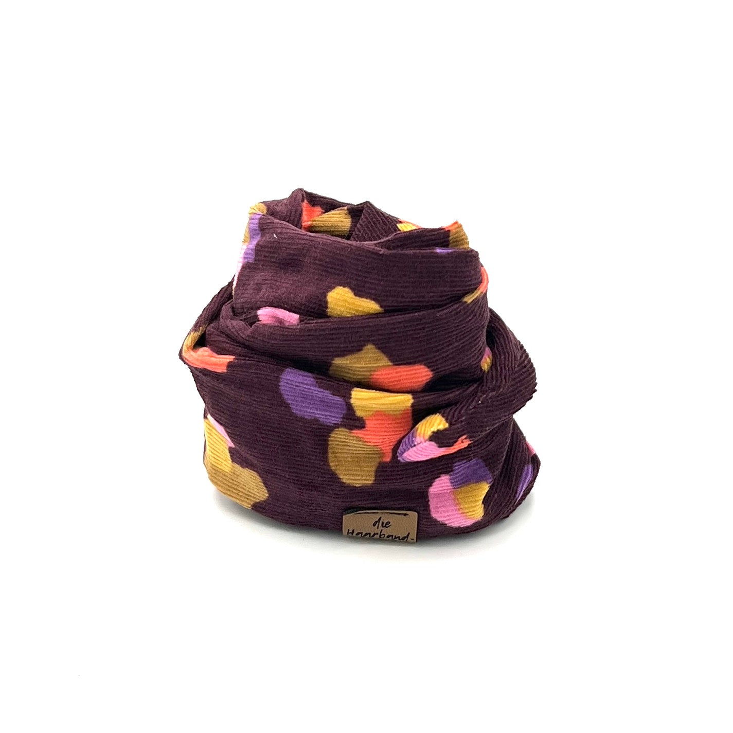 Drahthaarband - Cord Bunte Tupfen