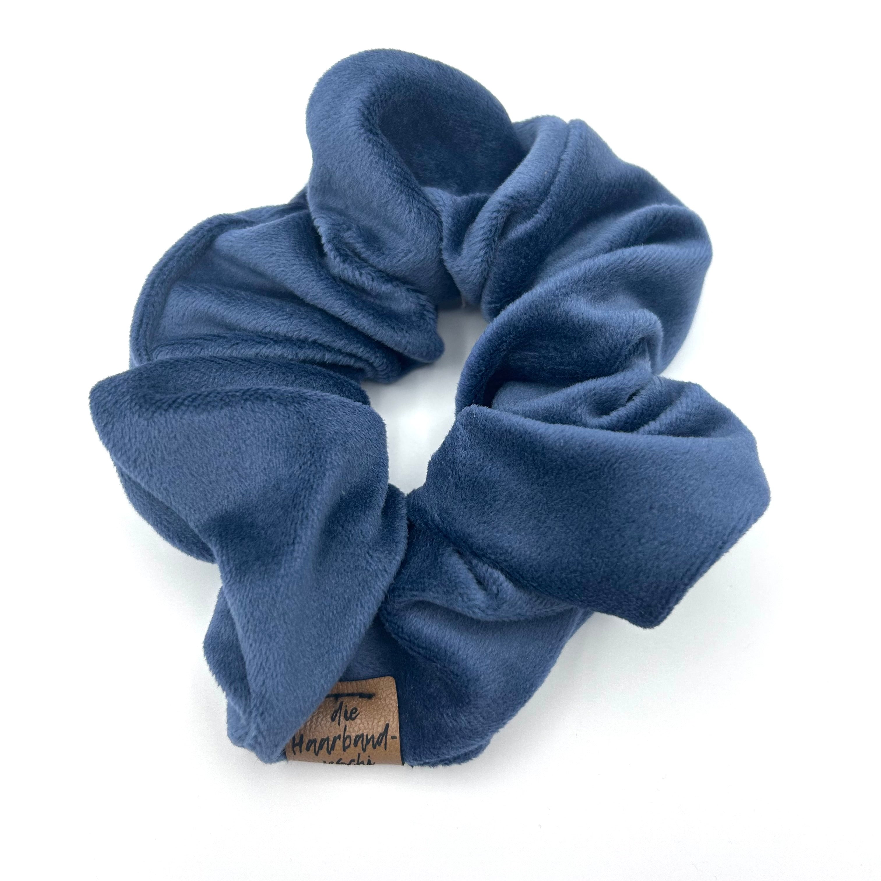 Scrunchie - Samt Indigo Blau