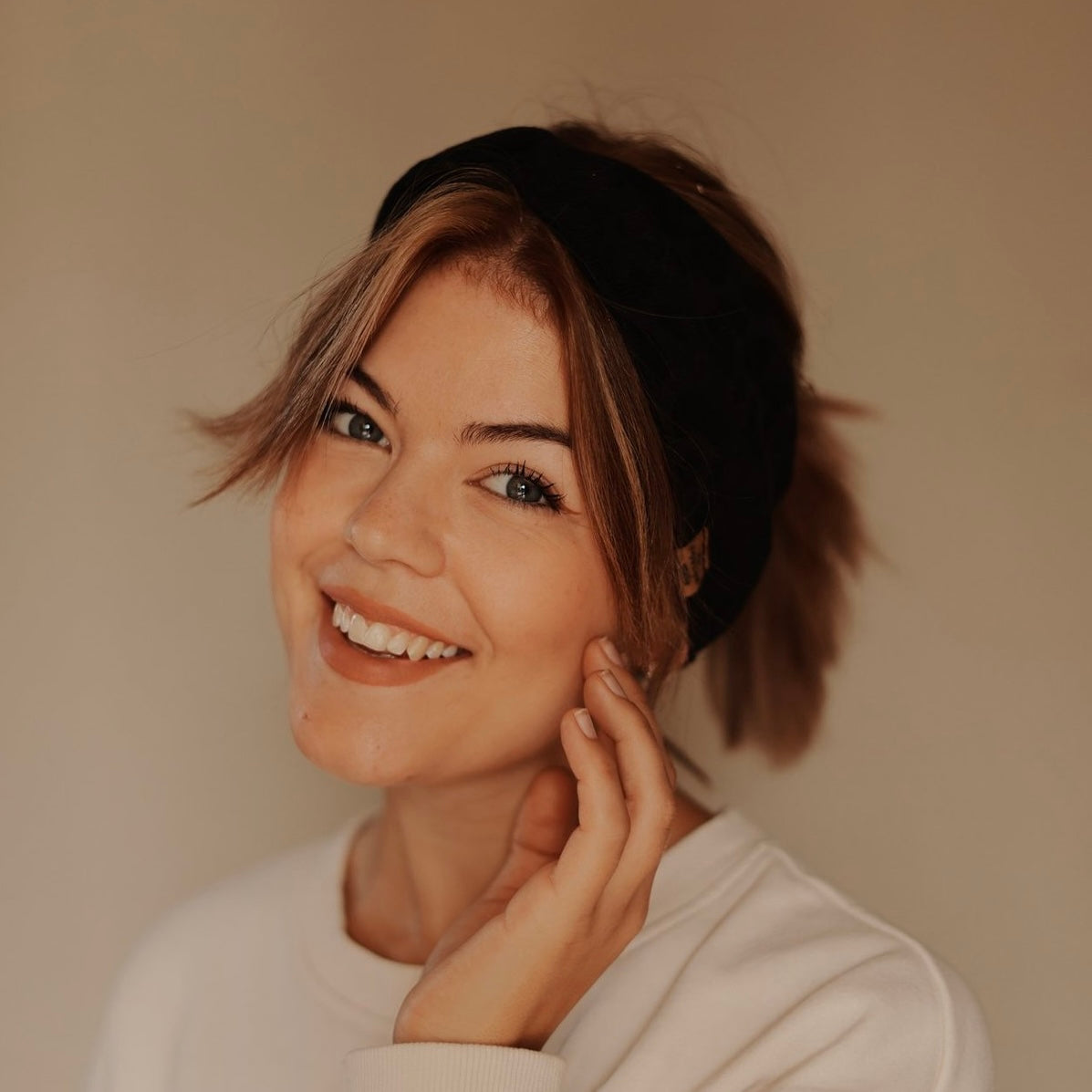 Basic Strick Haarband - Leo Schwarz