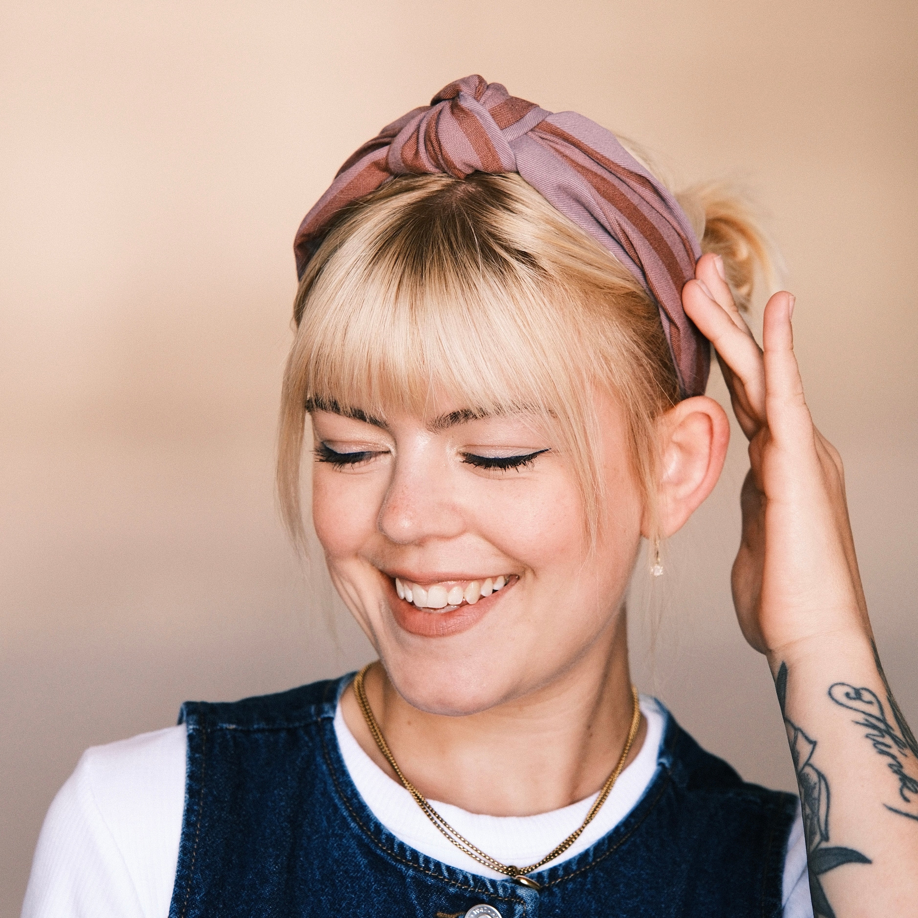 Frieda - Gestreift Pflaume