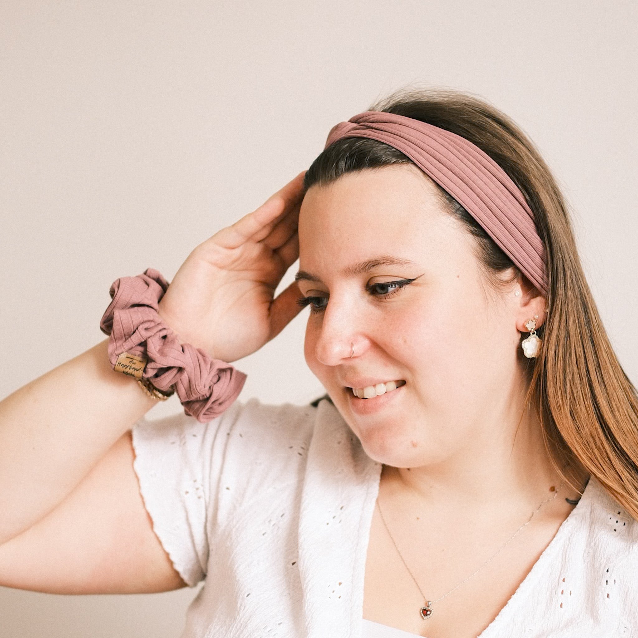 Scrunchie - Sporty Rib Mauve