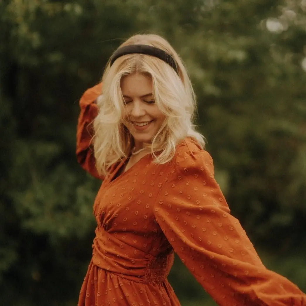 Anna schwarz Samt Haarreif