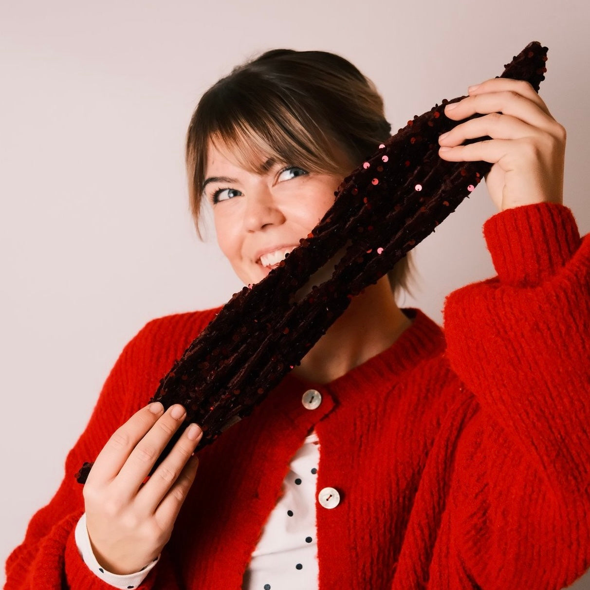 Dutti - Pailletten Weinrot Bordeaux