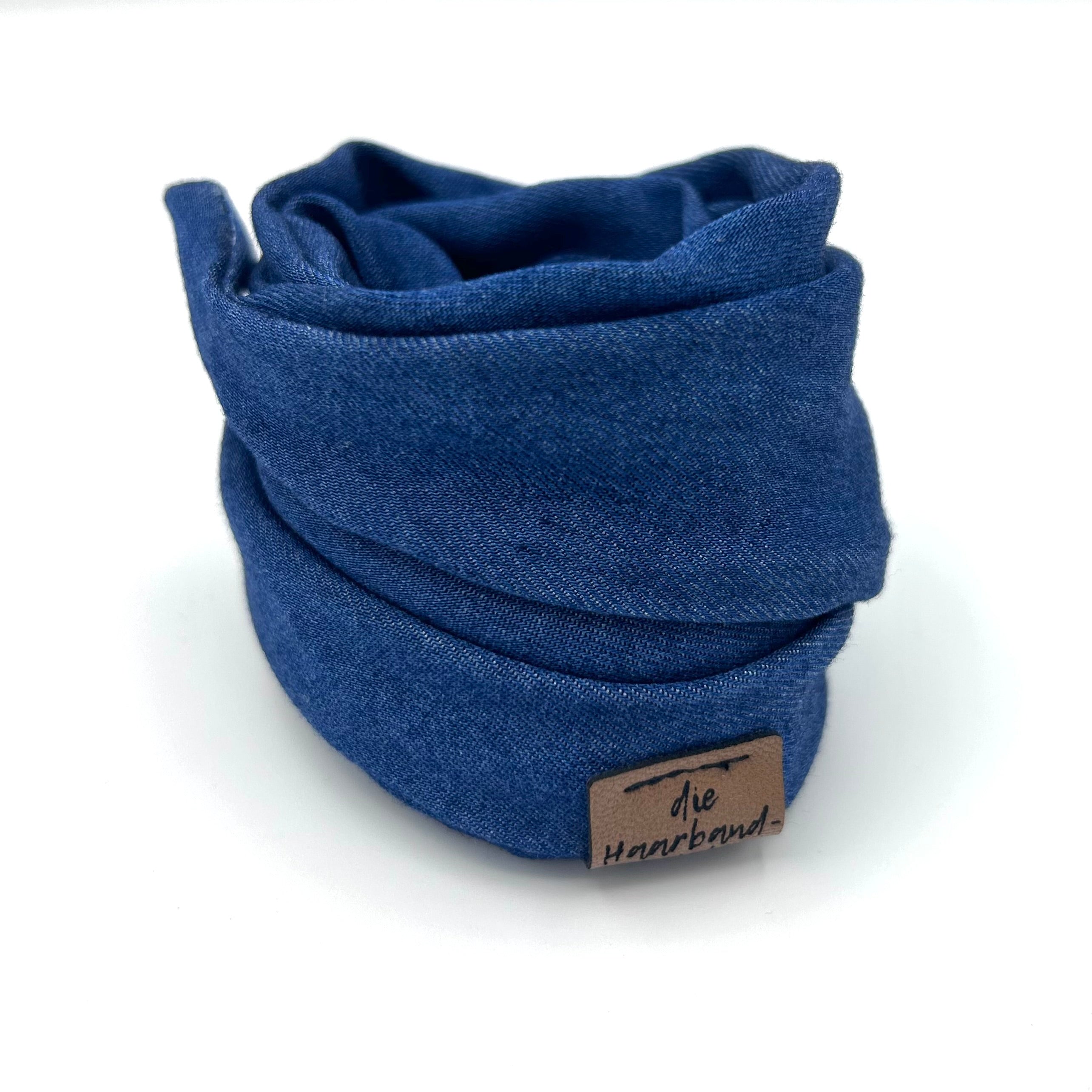 Drahthaarband schmal - Soft Denim
