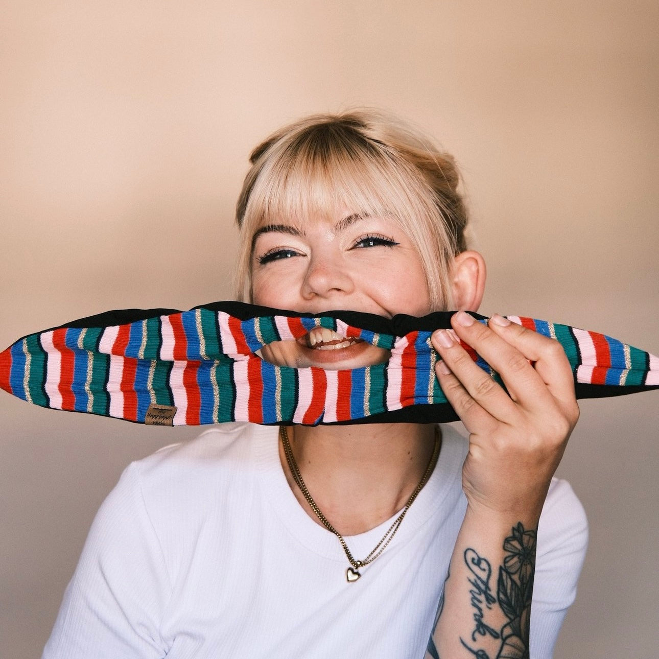 Dutti gestreift Bunt/Glitzer