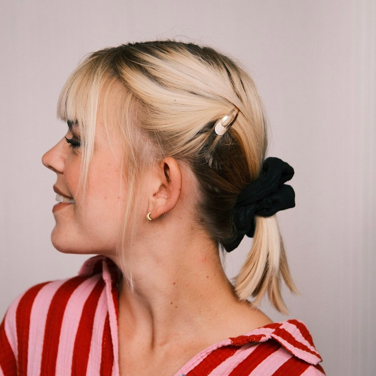 Scrunchie Glitzer schwarz