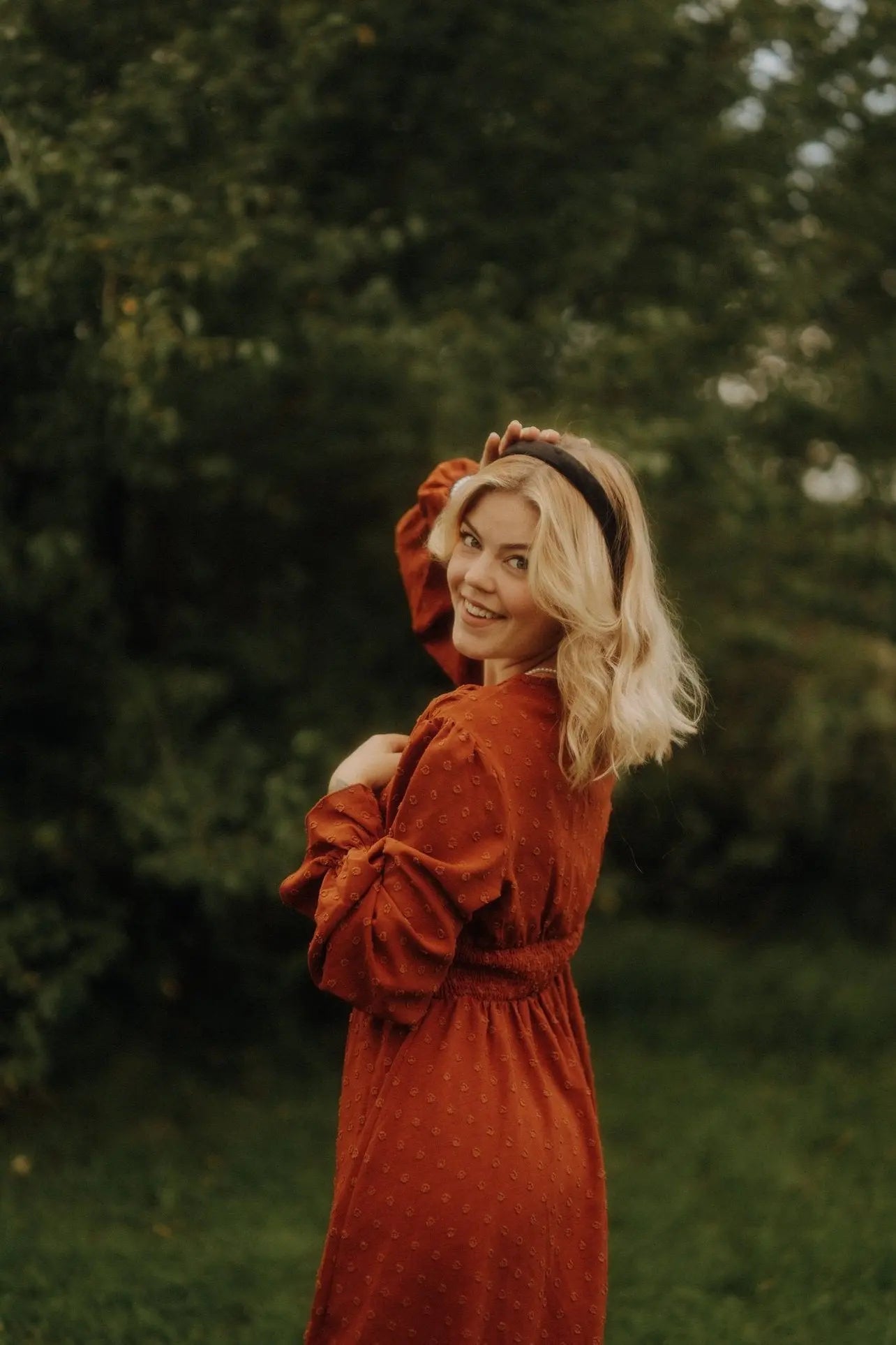 Anna schwarz Samt Haarreif