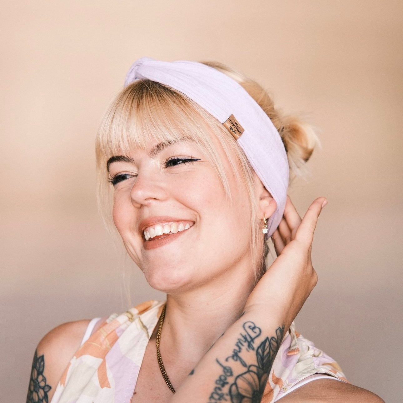 Drahthaarband Musselin flieder