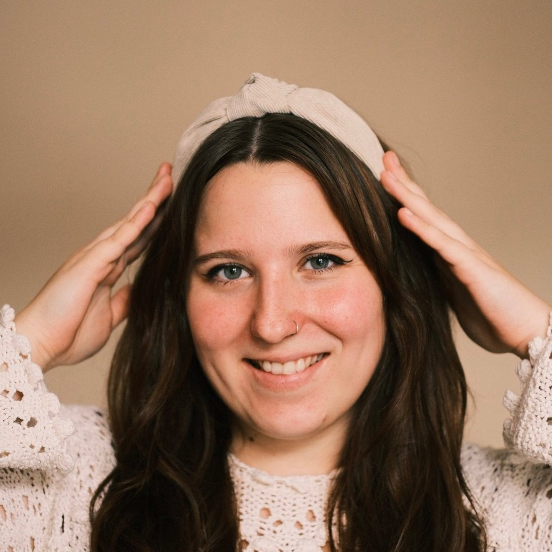 Milla - beige KNOTEN Haarreif