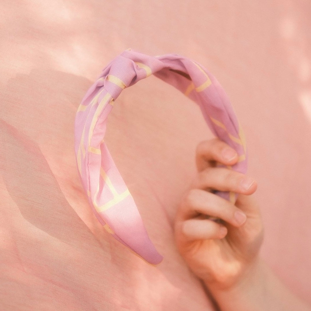 Katharina - Neon Muster Flieder/ Gelb