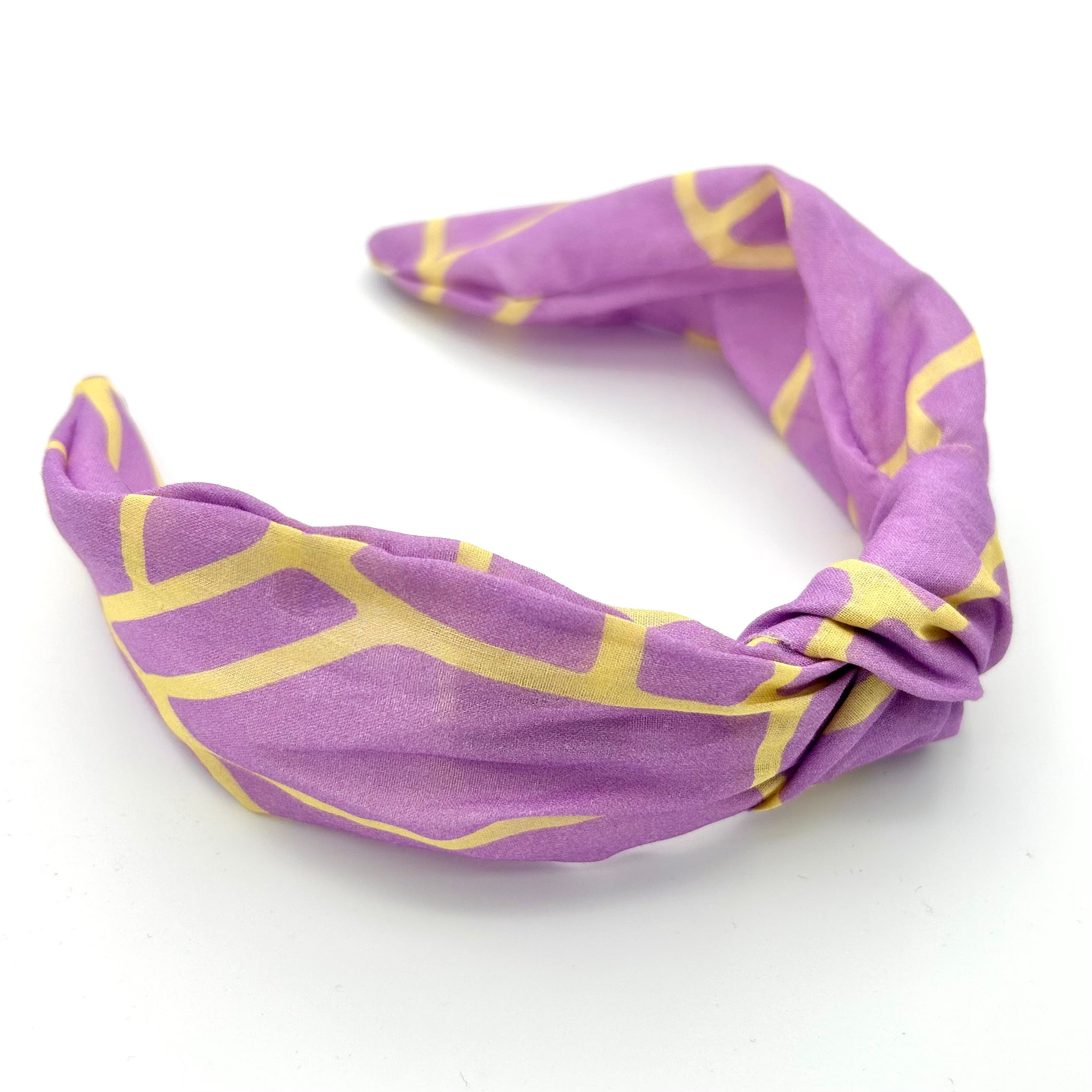 Katharina - Neon Muster Flieder/ Gelb