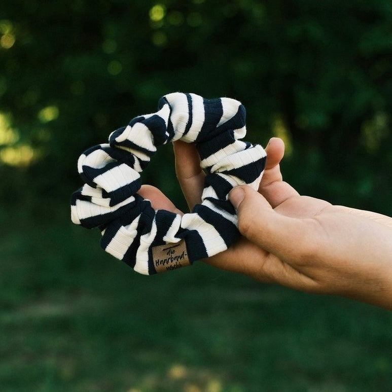 Scrunchie gestreift Blau